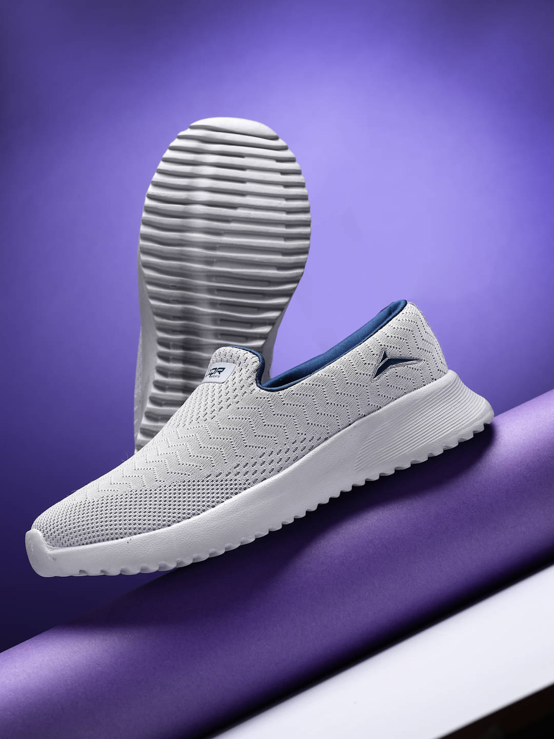     			JQR Light Grey Women's Slip On