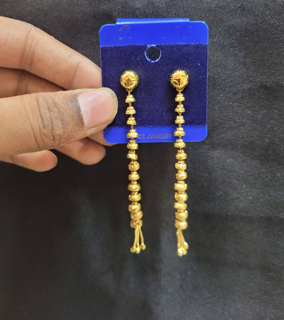     			Mehak Creation Gold Threader Earrings ( Pack of 1 )