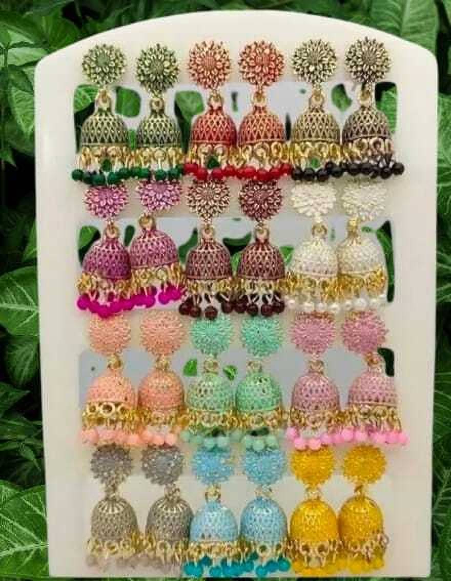    			Mehak Creation Multicolor Stud Earrings ( Pack of 1 )