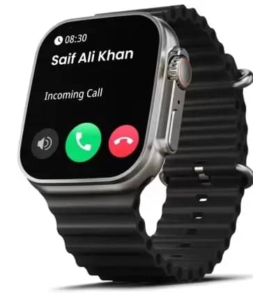 NICEBUDS AMOLED BT Calling Smart Watch with Silicone Strap Upto 2-3 days Backup ( Black ) NICEBUDS AMOLED BT Calling Smart Watch with Silicone Strap Upto 2-3 days Backup ( Black )
