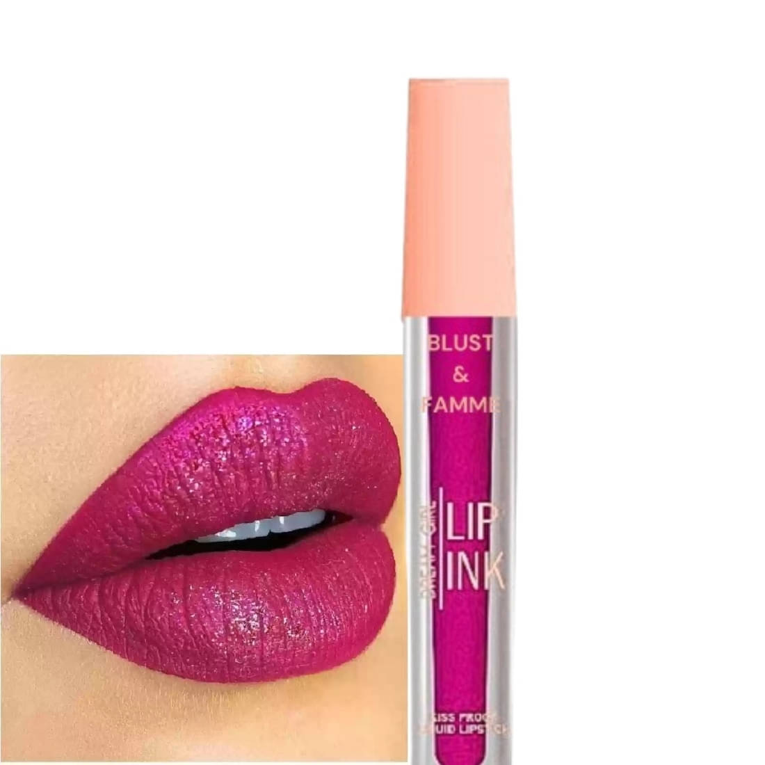     			RED4 Pink Shimmer & Long Lasting Lipstick (Pack of 1)