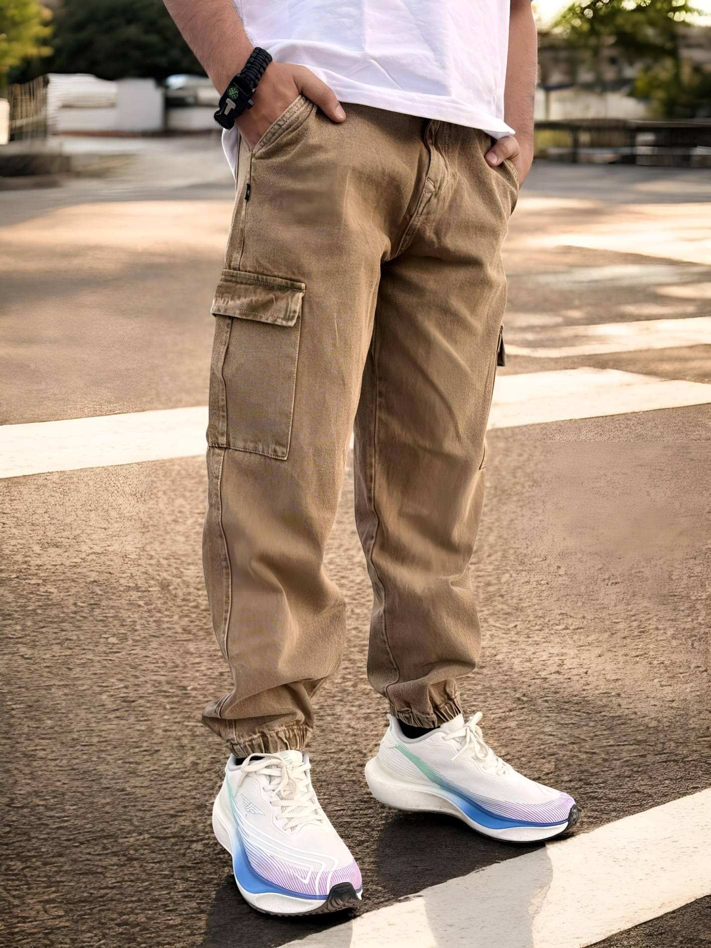     			Styzon Jogger Men's Jeans - Khaki ( Pack of 1 )