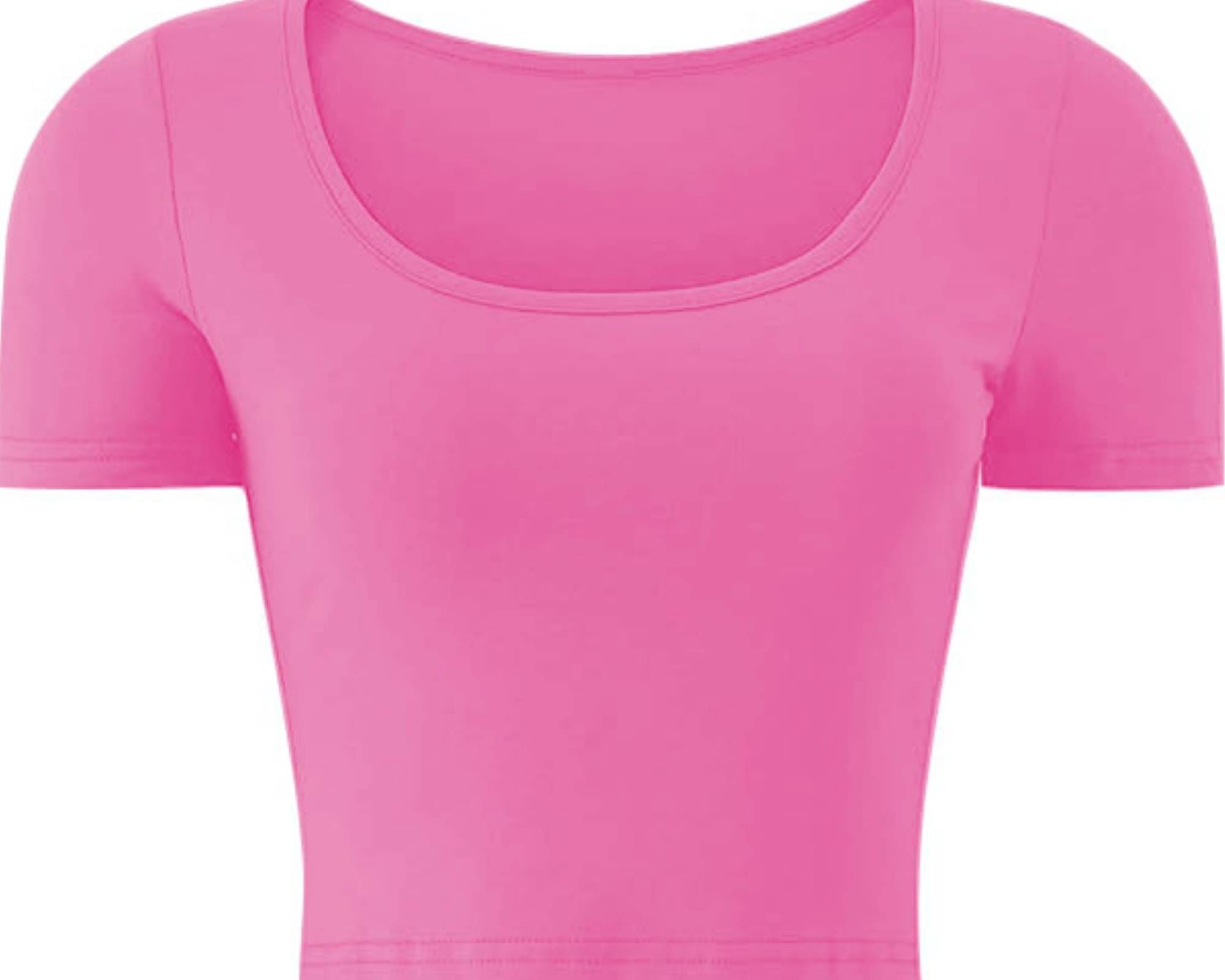 THE BLAZZE Women's Cotton Crop Top ( Pink )     			THE BLAZZE Women's Cotton Crop Top ( Pink )
