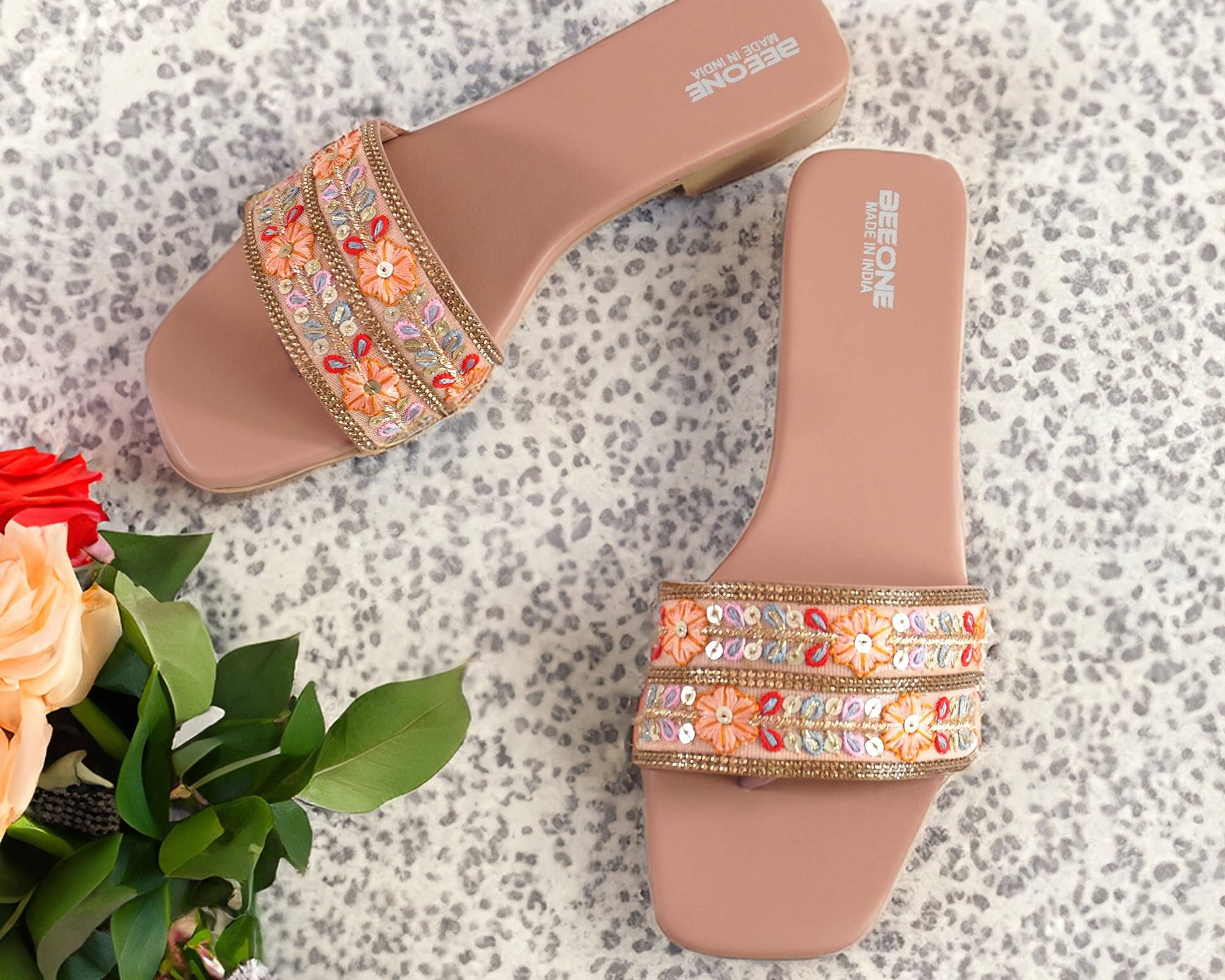     			Beeone Pink Women's Flats