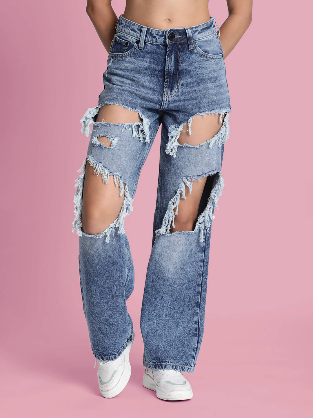     			Bene Kleed - Grey Cotton Relaxed Fit Women's Jeans ( Pack of 1 )