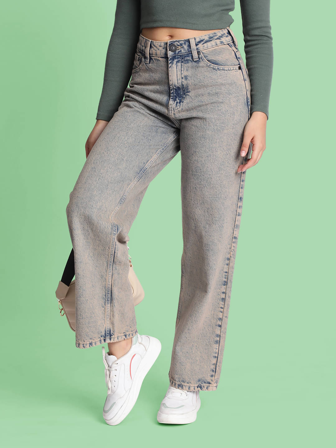     			Bene Kleed - Grey Cotton Relaxed Fit Women's Jeans ( Pack of 1 )