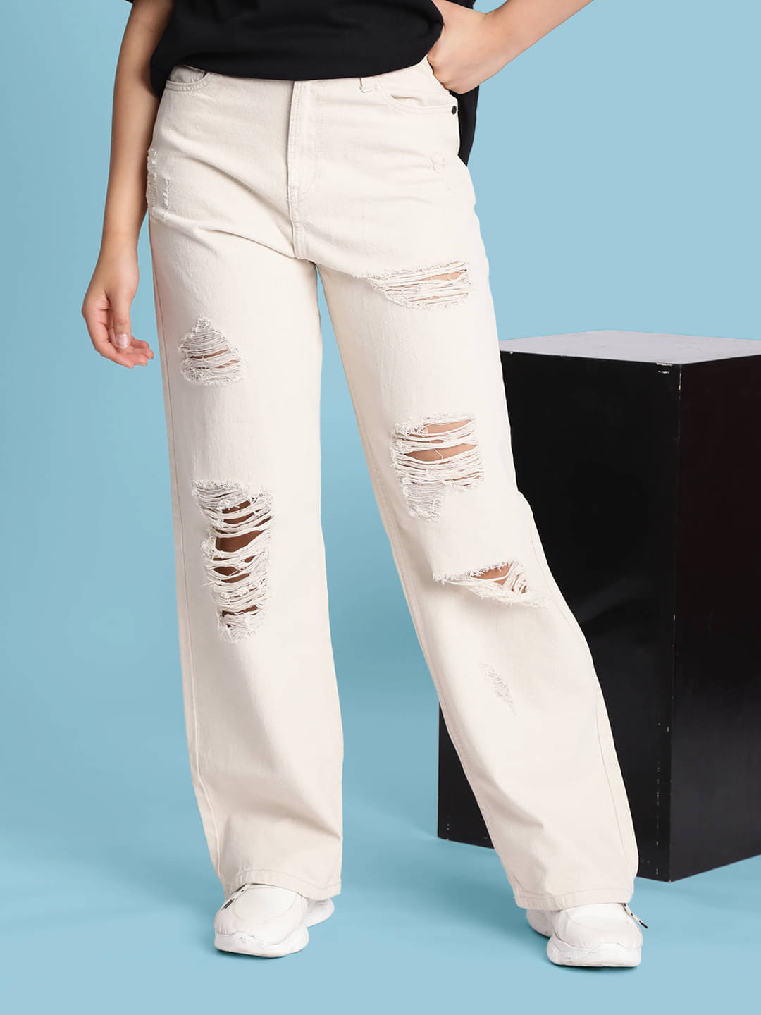     			Bene Kleed - Grey Cotton Relaxed Fit Women's Jeans ( Pack of 1 )