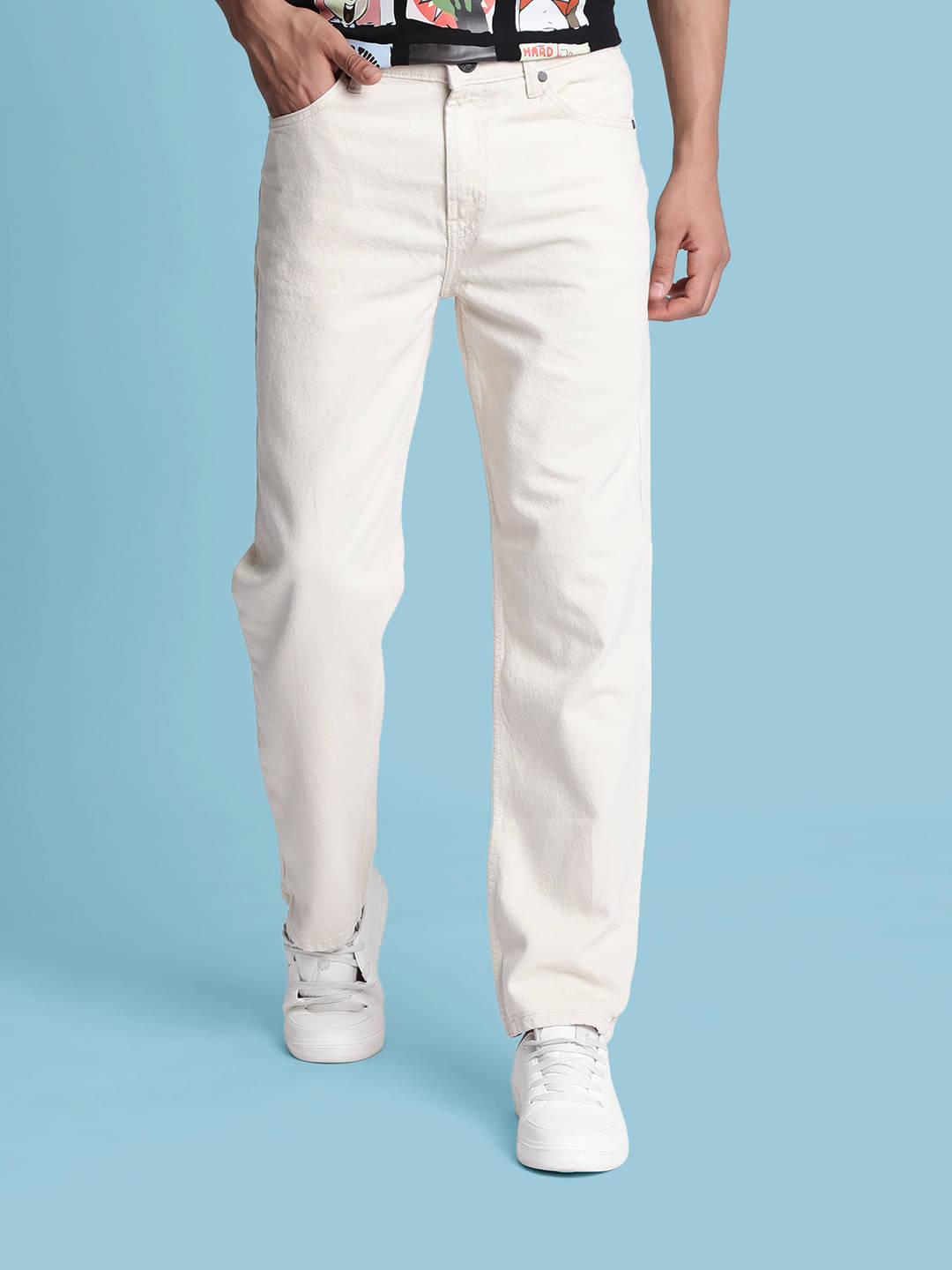     			Bene Kleed Relaxed Clean Look Men's Jeans - Beige ( Pack of 1 )