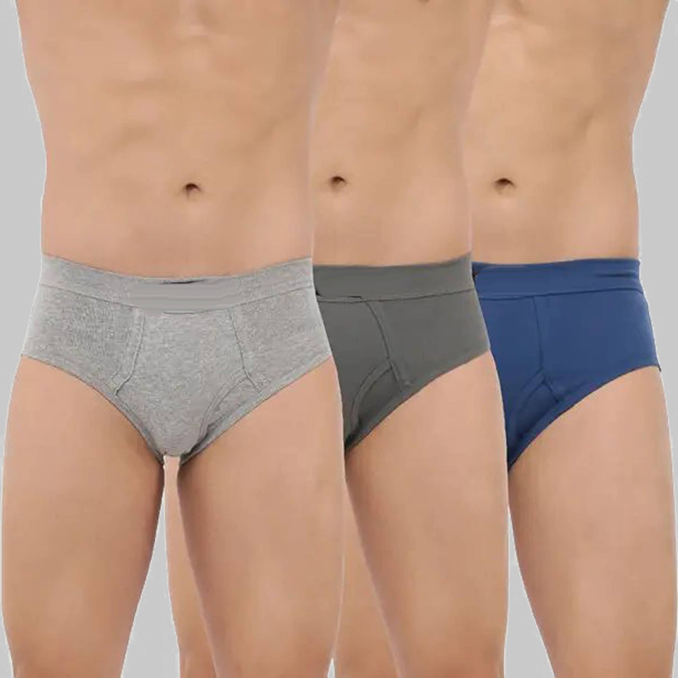Cavenders Pack of 3 Cotton Blend Briefs For Men's ( Multicolor )
