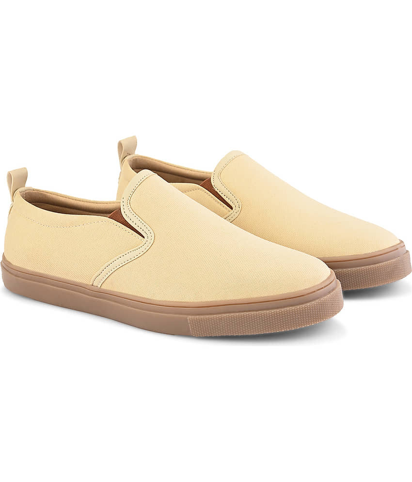 Fashion Victim Beige Men's Slip on - Formal Shoes | Buy online on ZillyBuy