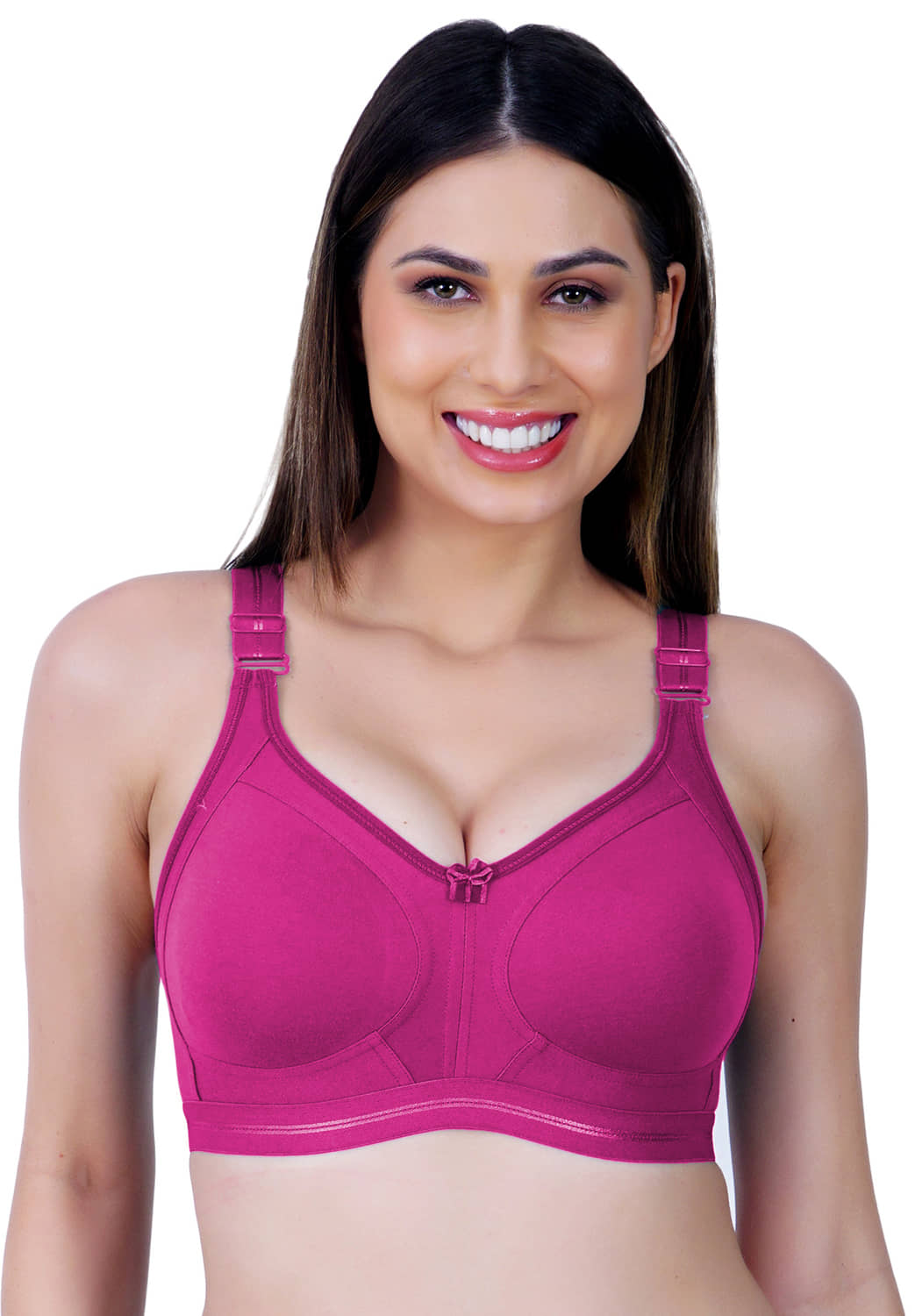 Ladyland Pack of 1 Cotton Blend Non Padded Everyday Bra For Women ( Maroon )
