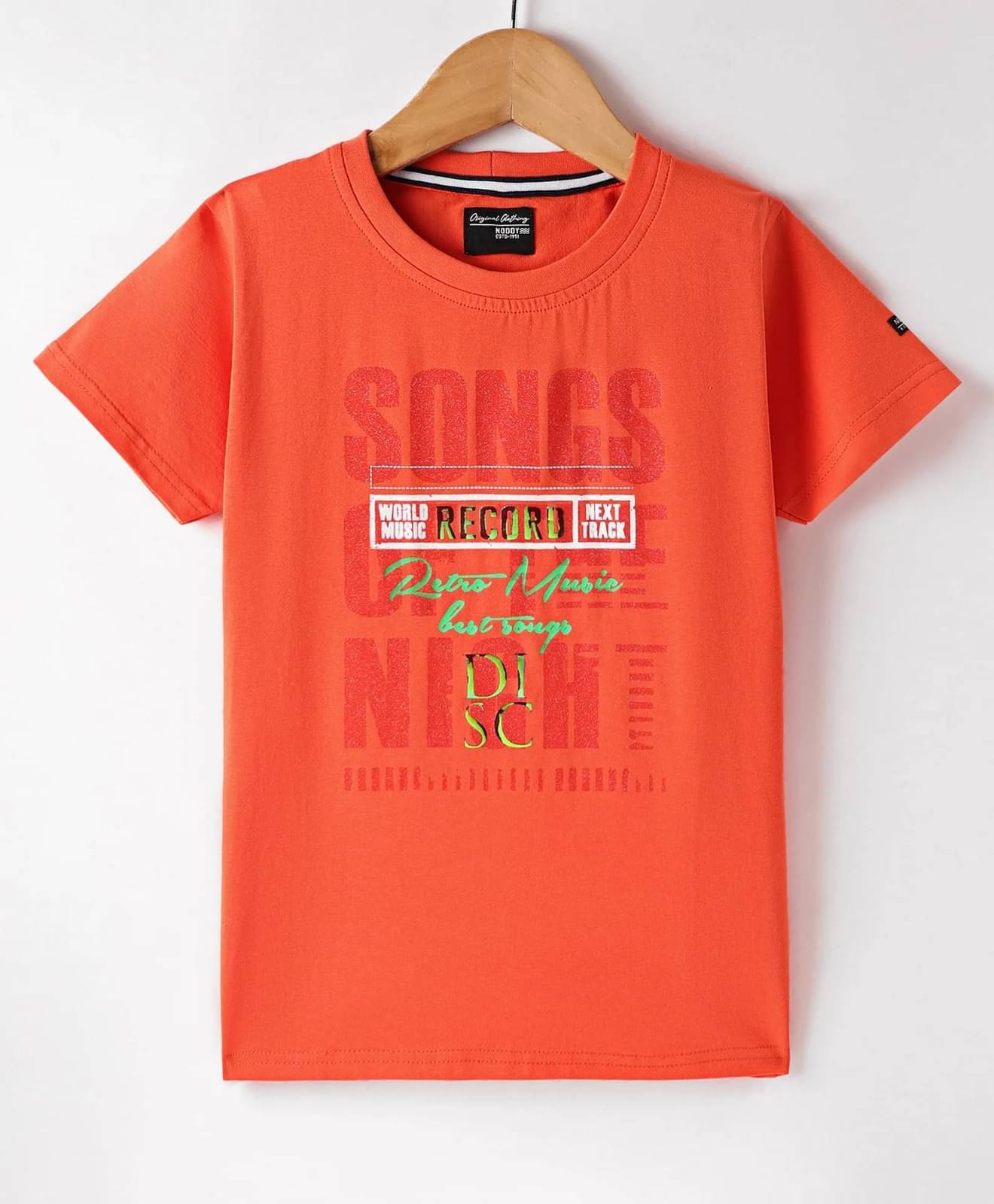     			Noddy Pack of 1 Boys Cotton Blend Polo T-Shirt ( Orange )