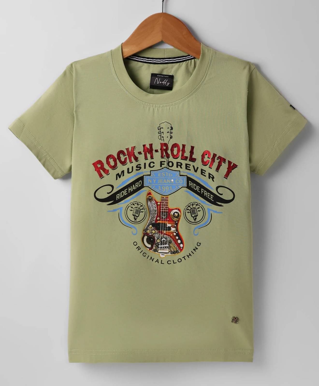     			Noddy Pack of 1 Boys Cotton Blend Polo T-Shirt ( Pistachio )
