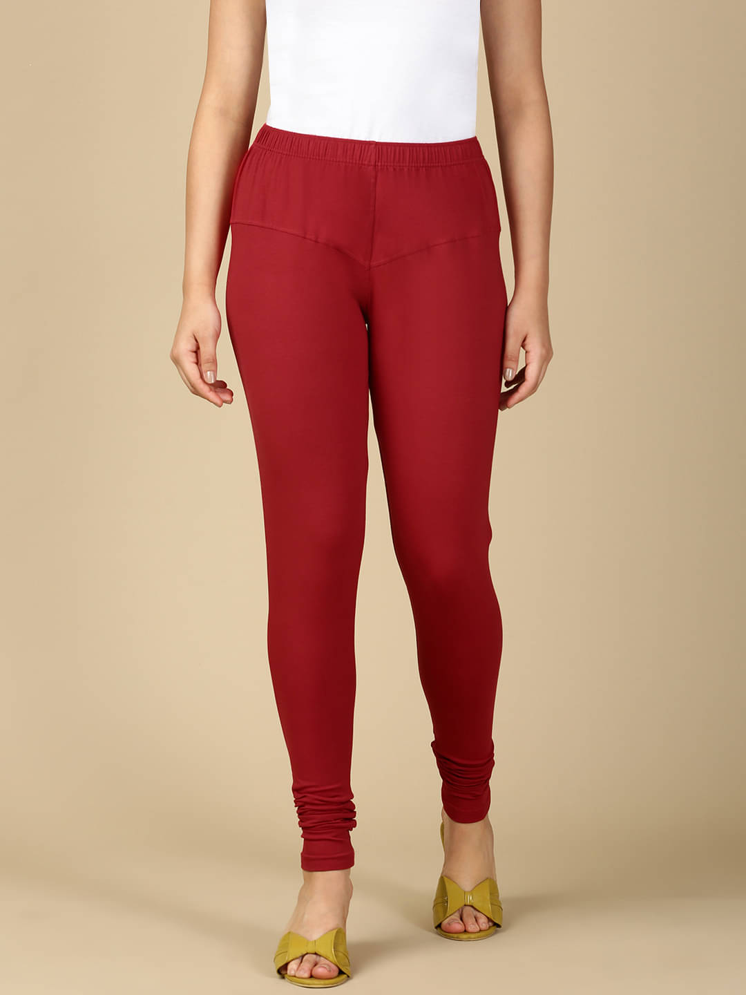     			PYNK Pack of 1 Cotton Women's Leggings ( Rust )