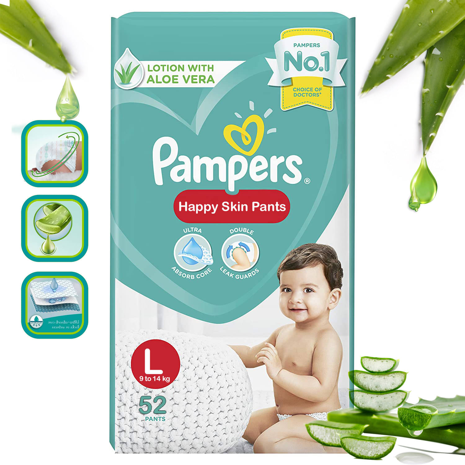     			Pamper L Diaper Pants ( More than 50 )