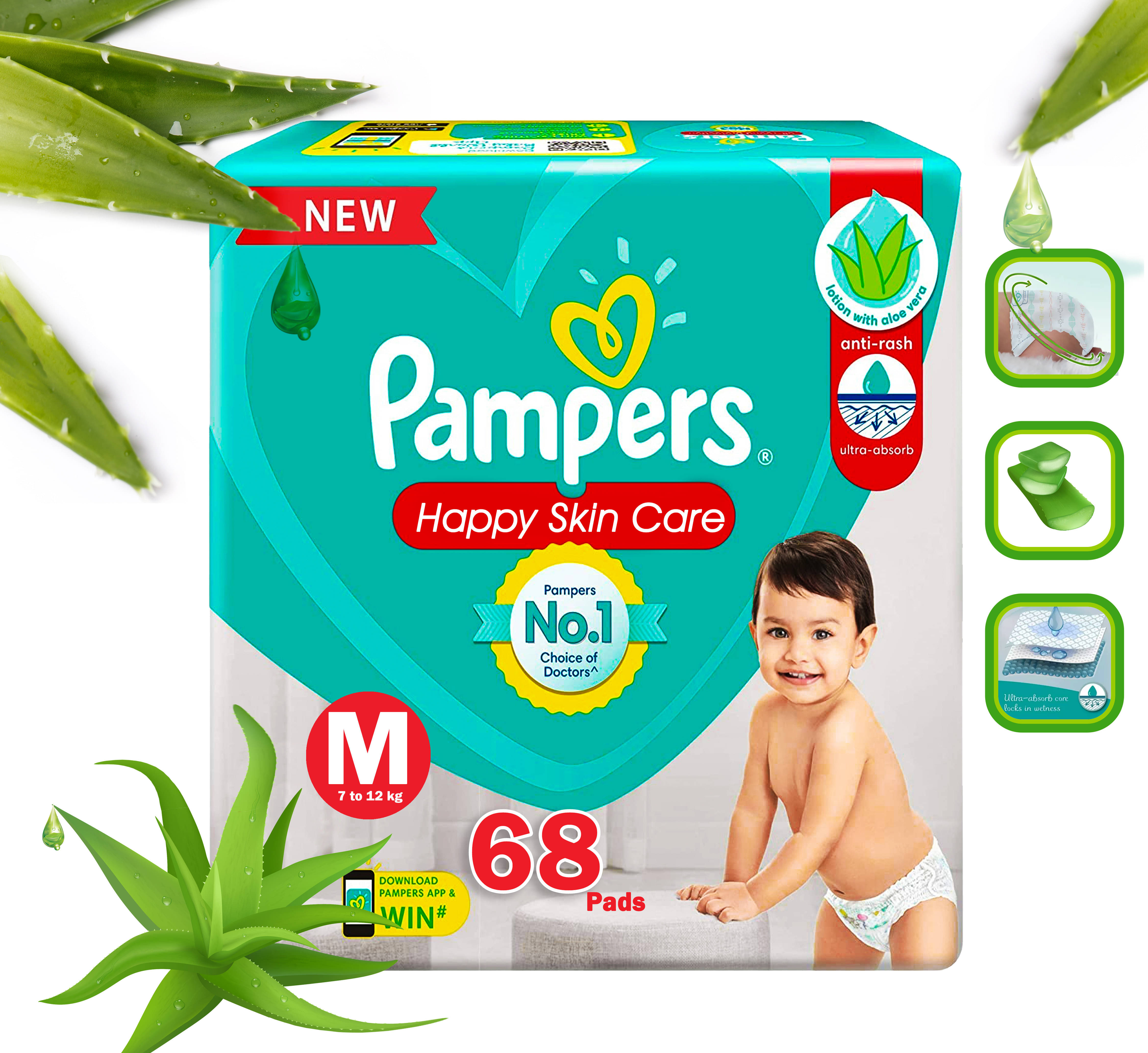     			Pamper M Diaper Pants ( More than 50 )