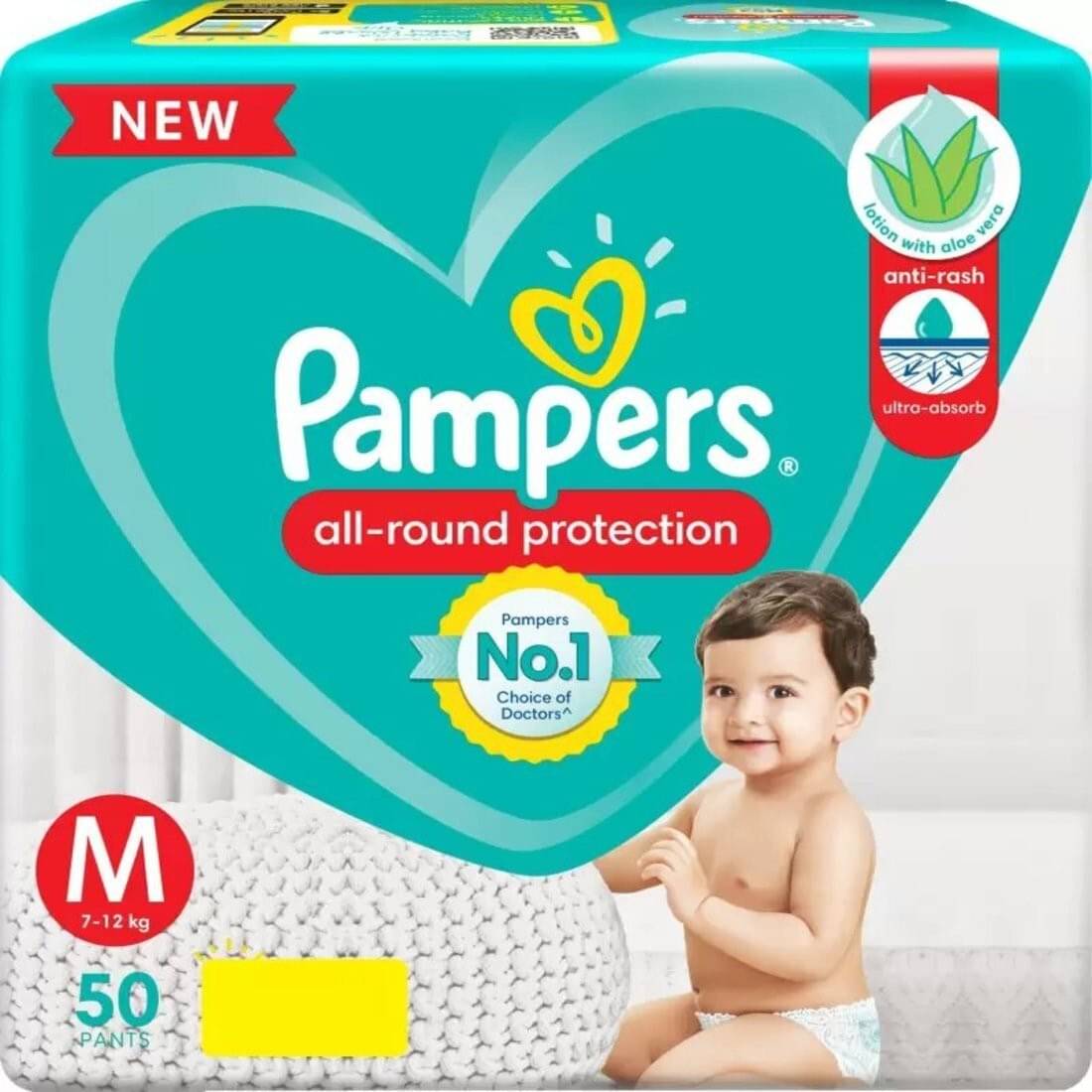     			Pamper M Diaper Pants ( Pack of 50 )