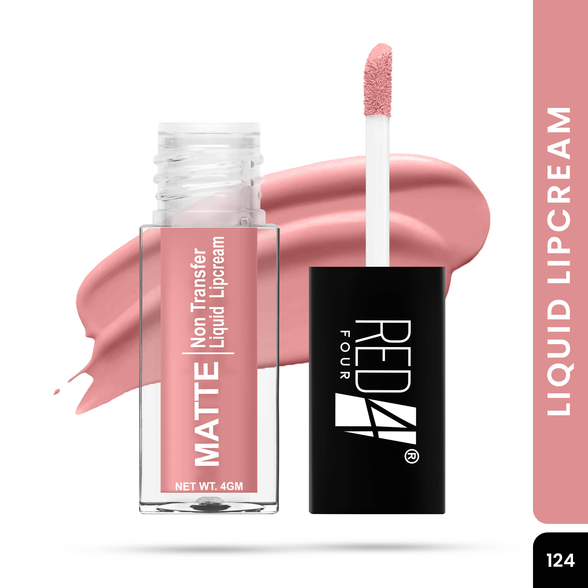 RED 4 Light Nude Matte Lipstick 4