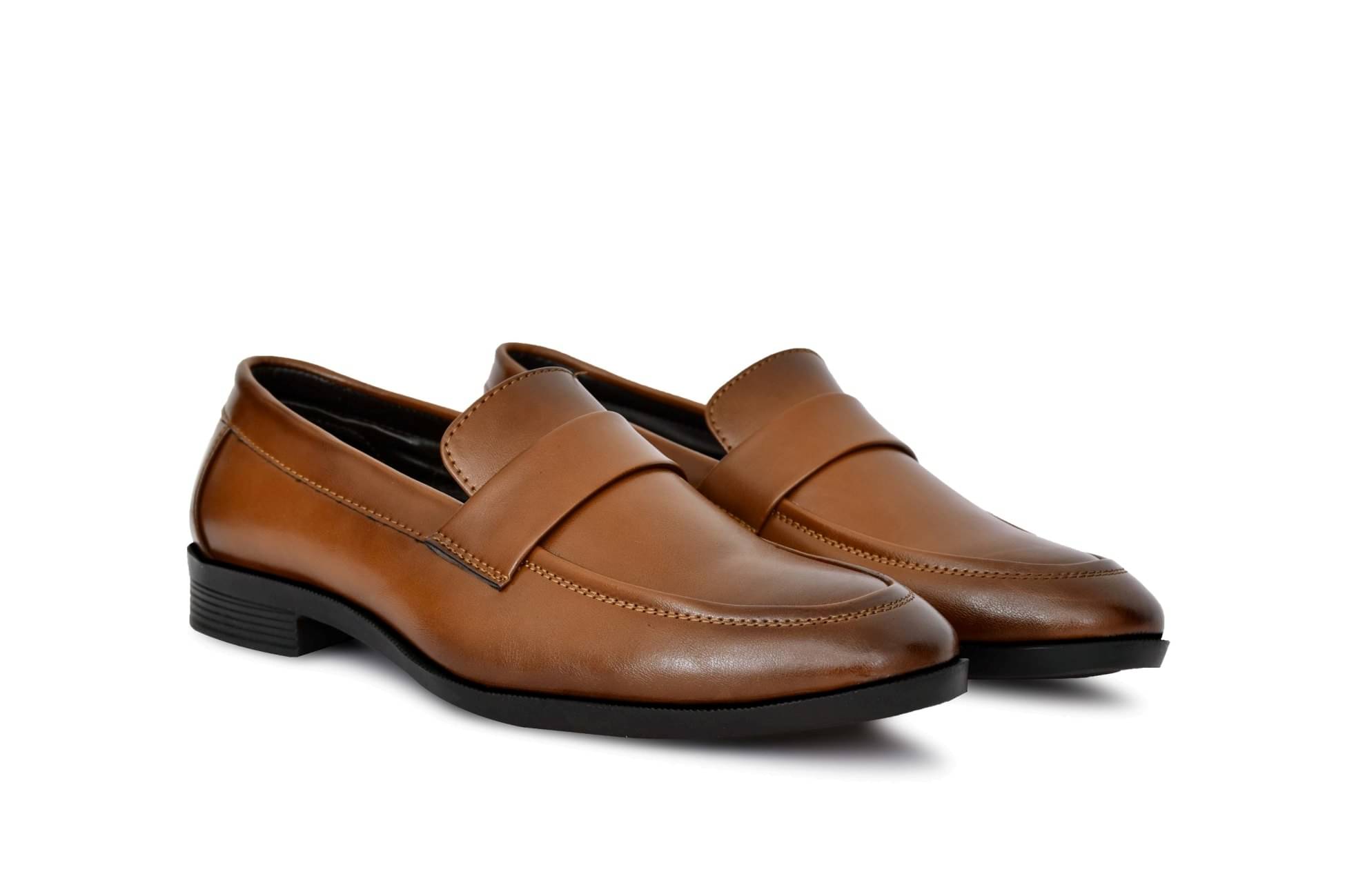     			Rdxo Tan Men's Slip On Formal Shoes