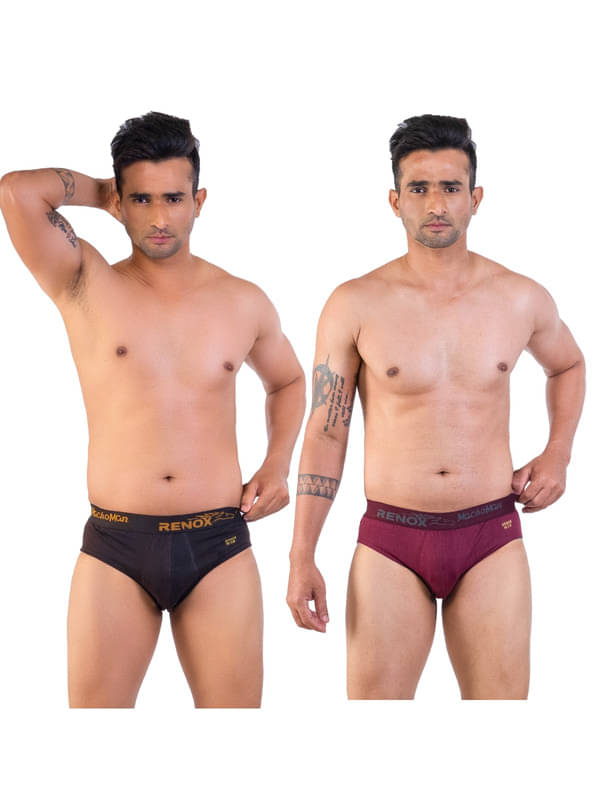 Renox Pack of 2 Cotton Briefs For Men's ( Multicolor1 ) Renox Pack of 2 Cotton Briefs For Men's ( Multicolor1 )