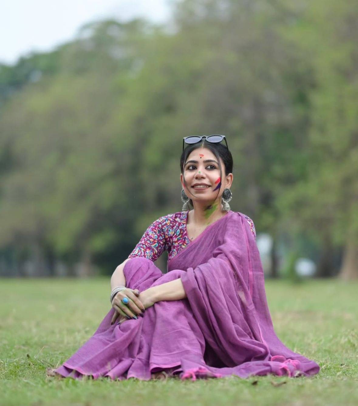 SARADA HANDLOOM Cotton Silk Solid Saree With Unstitched Blouse Piece ( Purple ) SARADA HANDLOOM Cotton Silk Solid Saree With Unstitched Blouse Piece ( Purple )