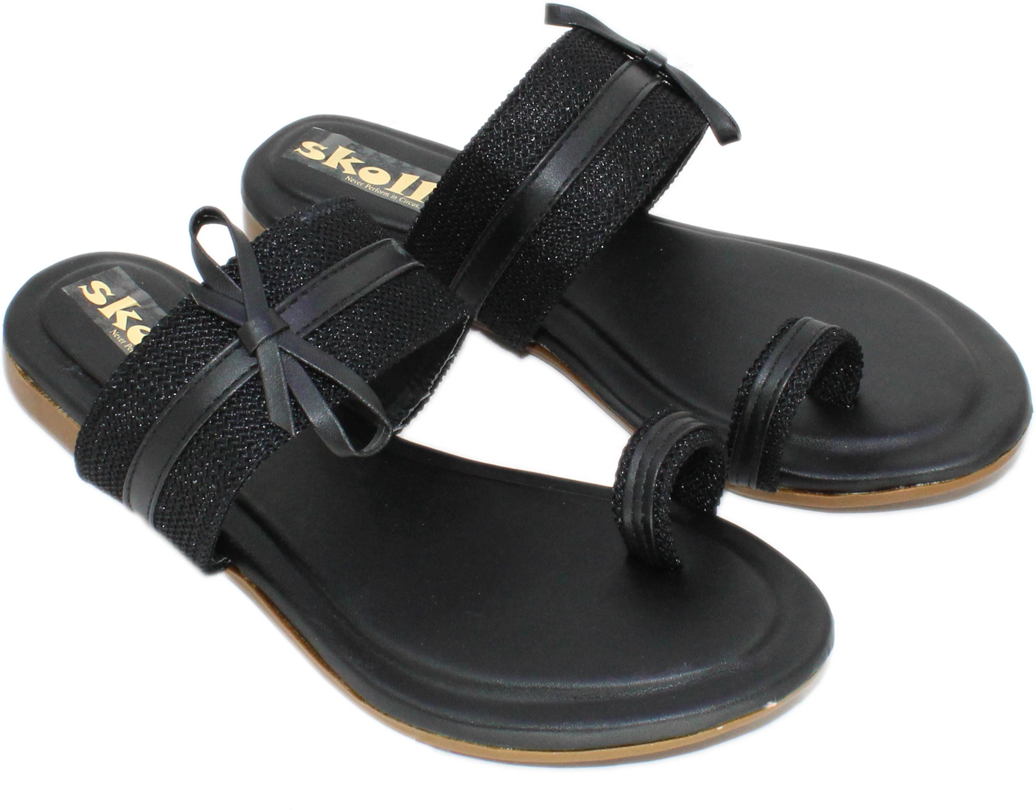     			SKOLL Black Women's Flats