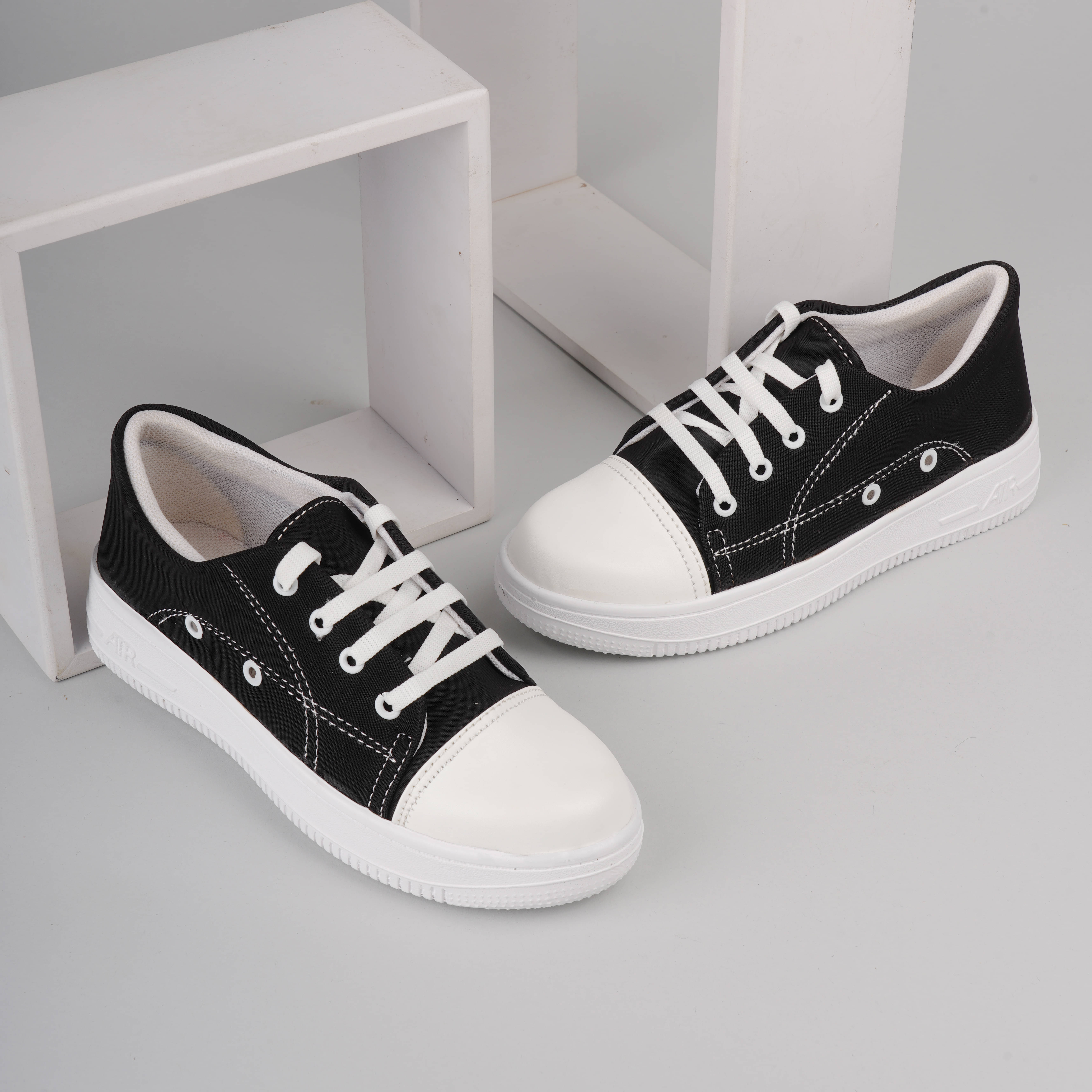     			SKOLL Black Women's Sneakers