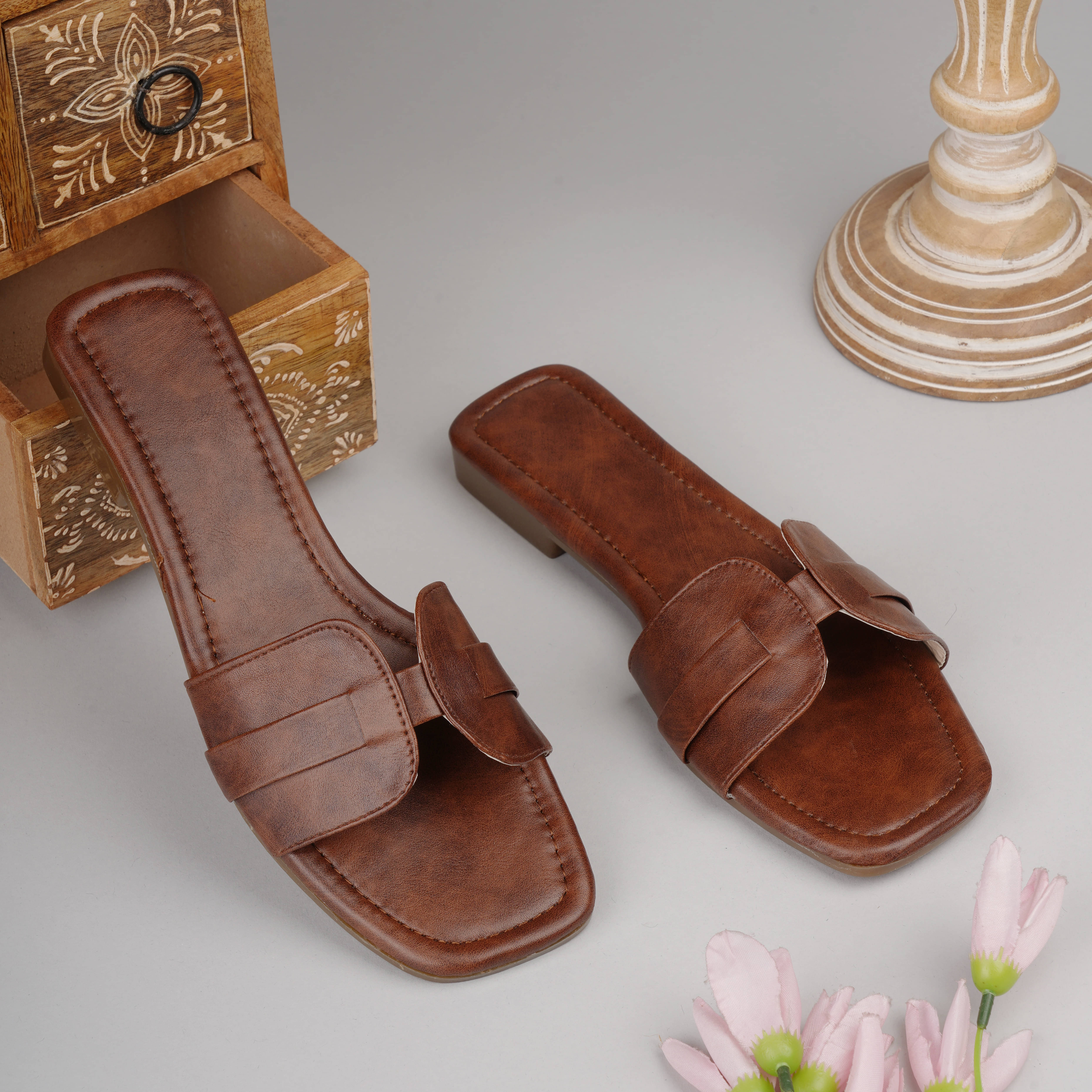 SKOLL Brown Women's Flats SKOLL Brown Women's Flats