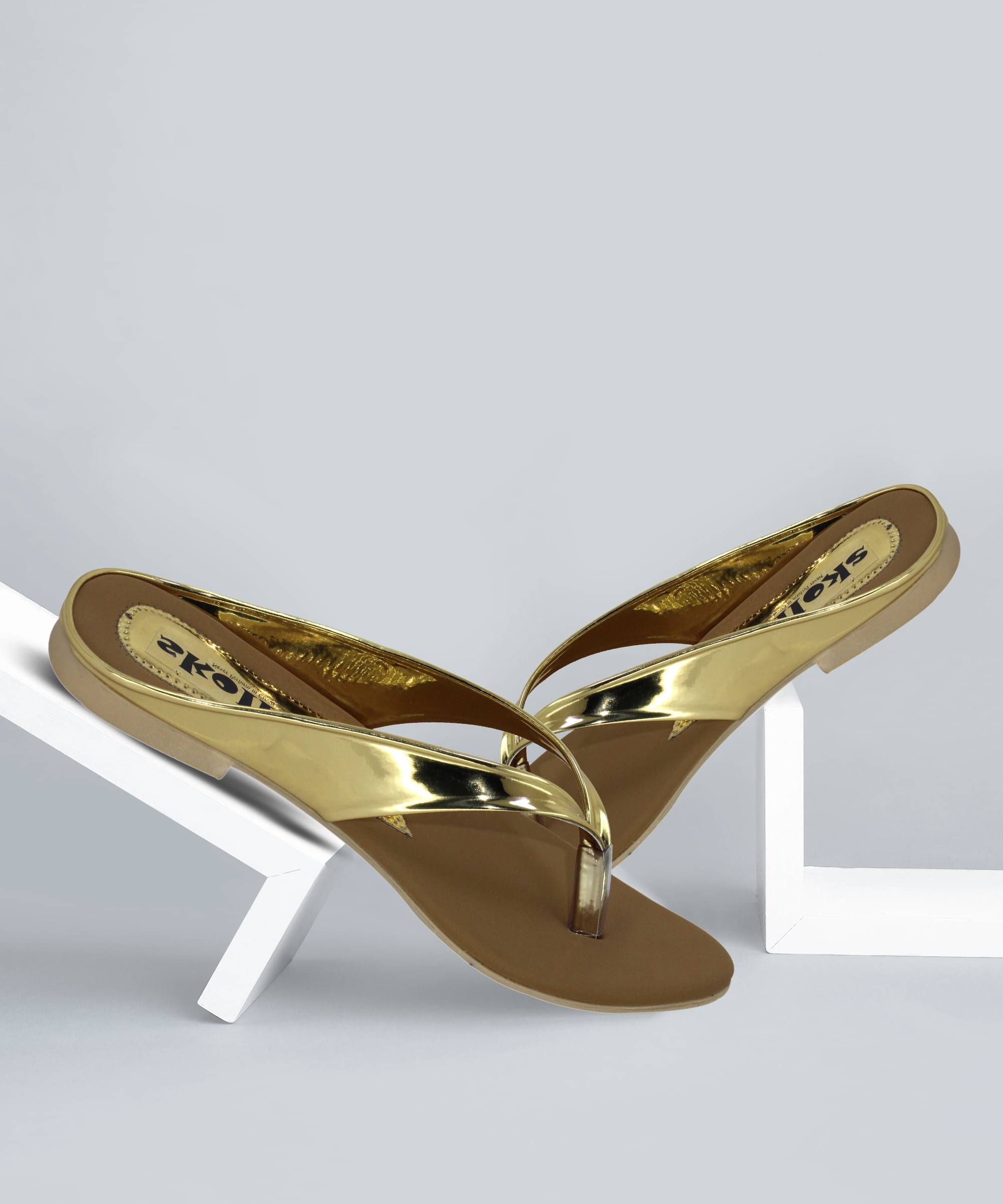 SKOLL Gold Women's Flats     			SKOLL Gold Women's Flats