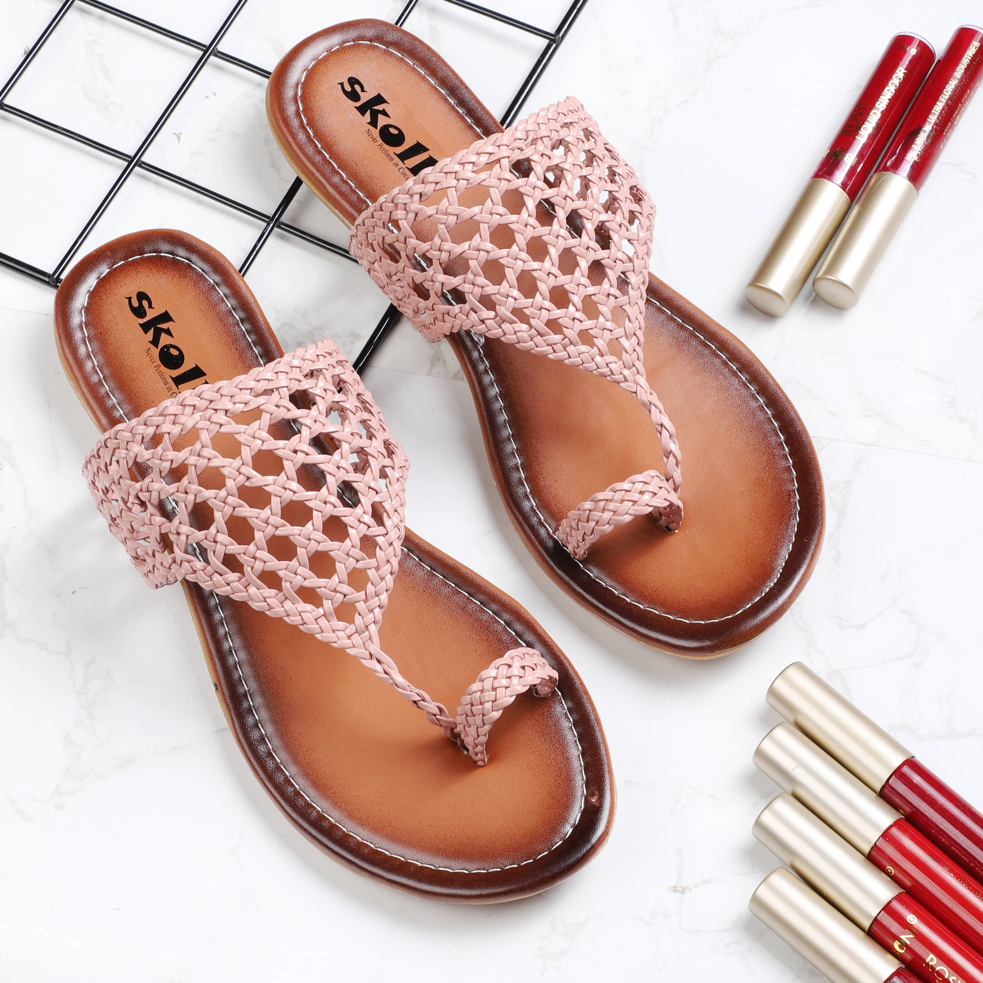     			SKOLL Pink Women's Flats