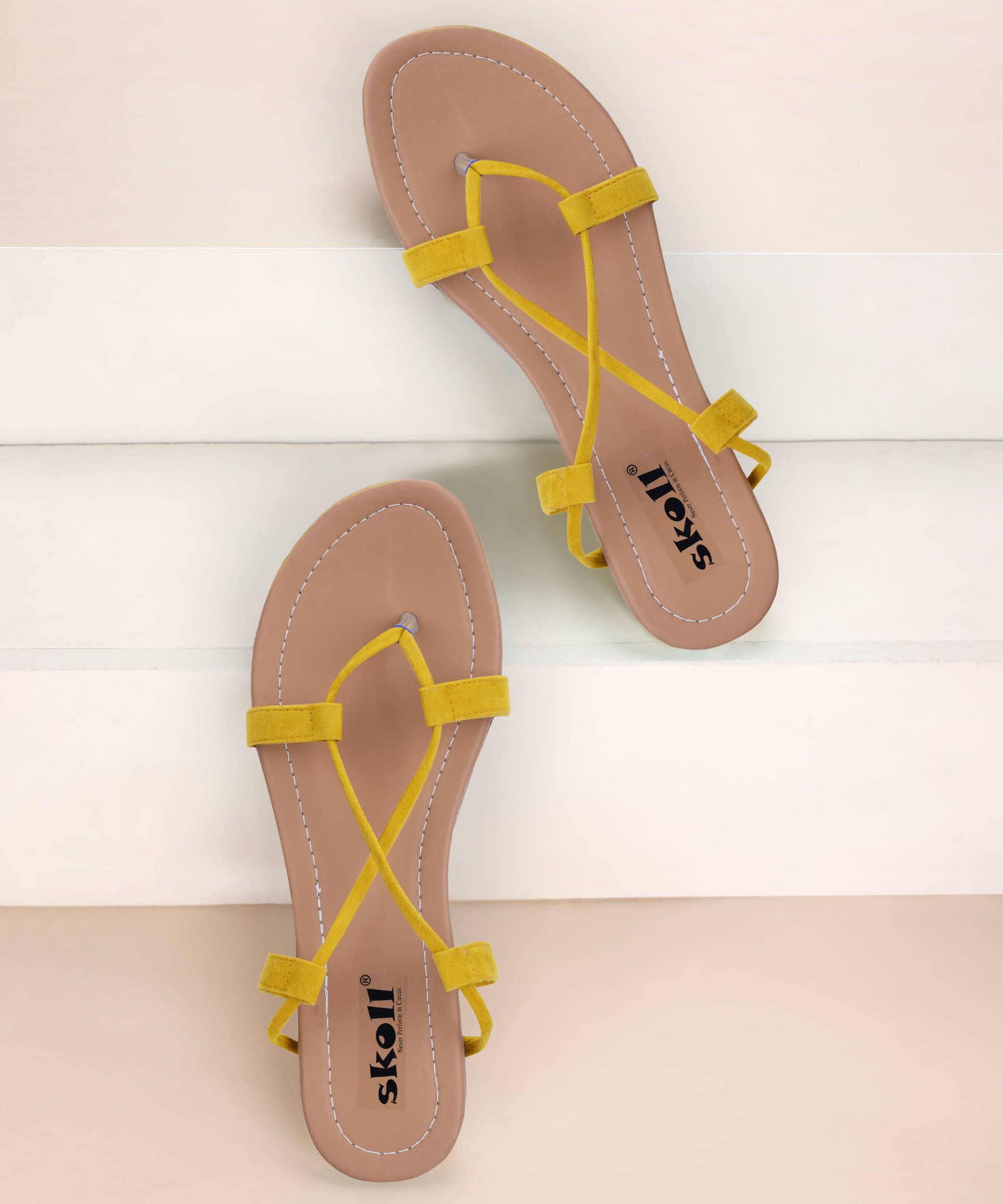     			SKOLL Yellow Women's Flats