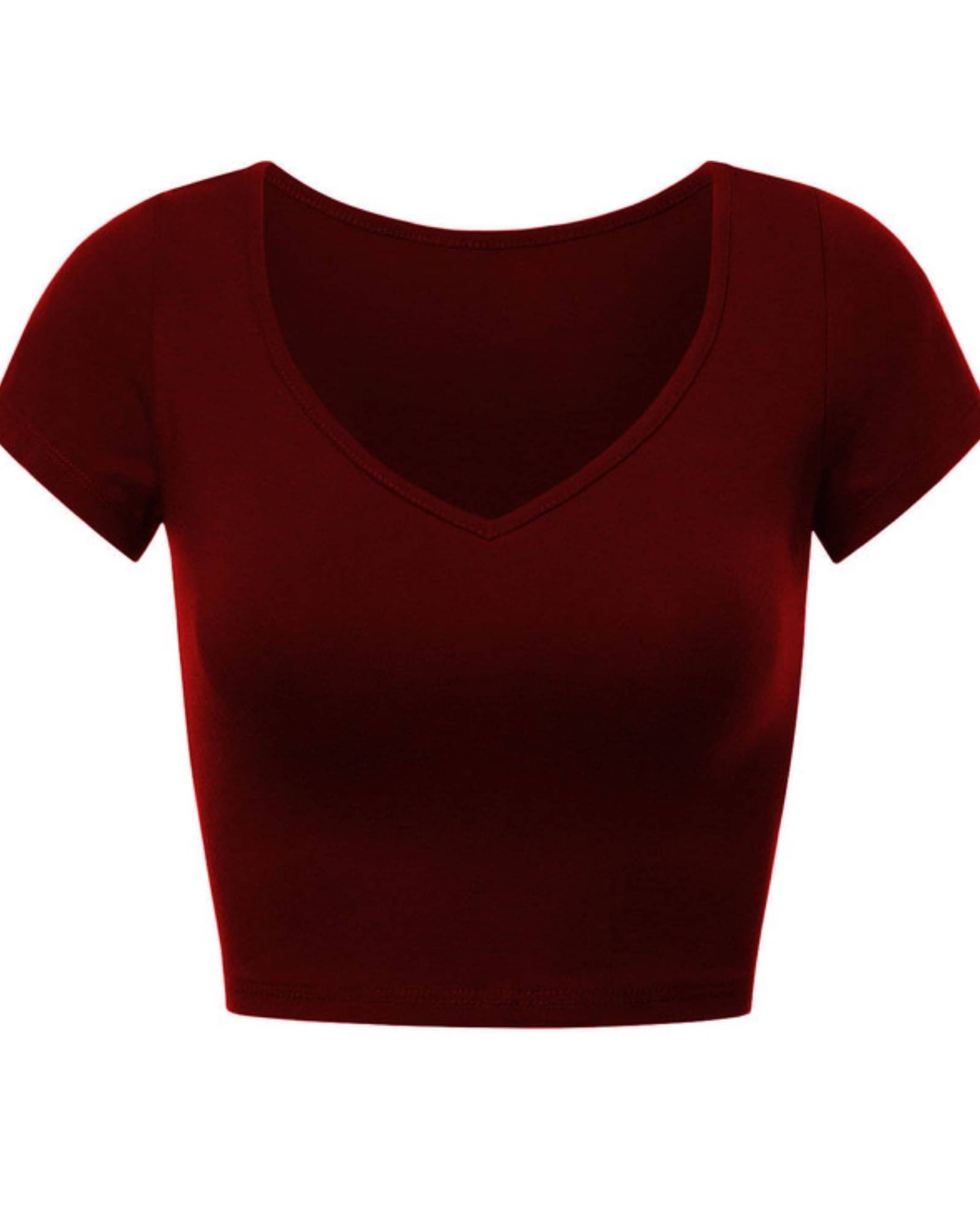    			THE BLAZZE Women's Cotton Crop Top ( Brown )