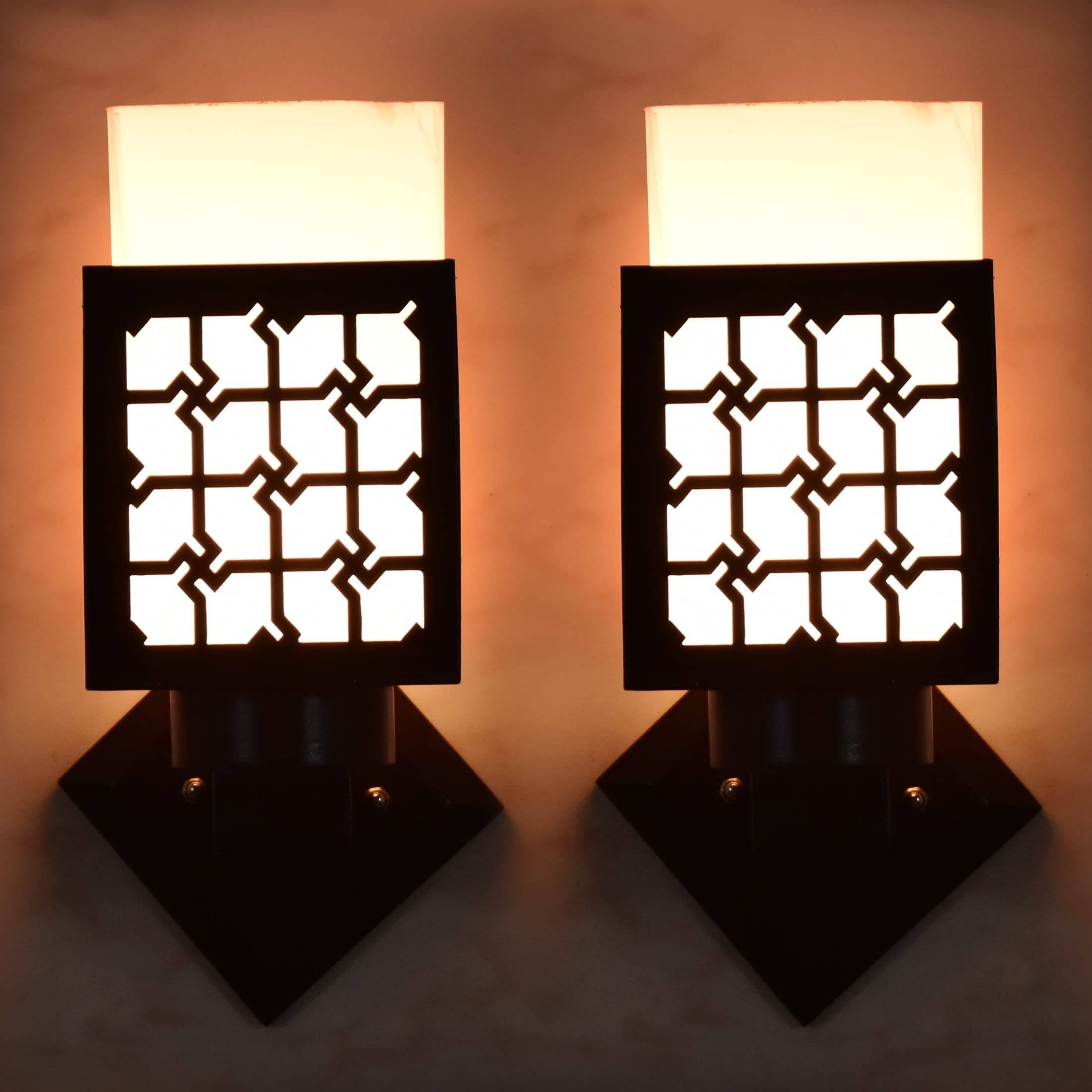    			1st Time Multicolor Up Light Wall Lamp ( Pack of 2 )