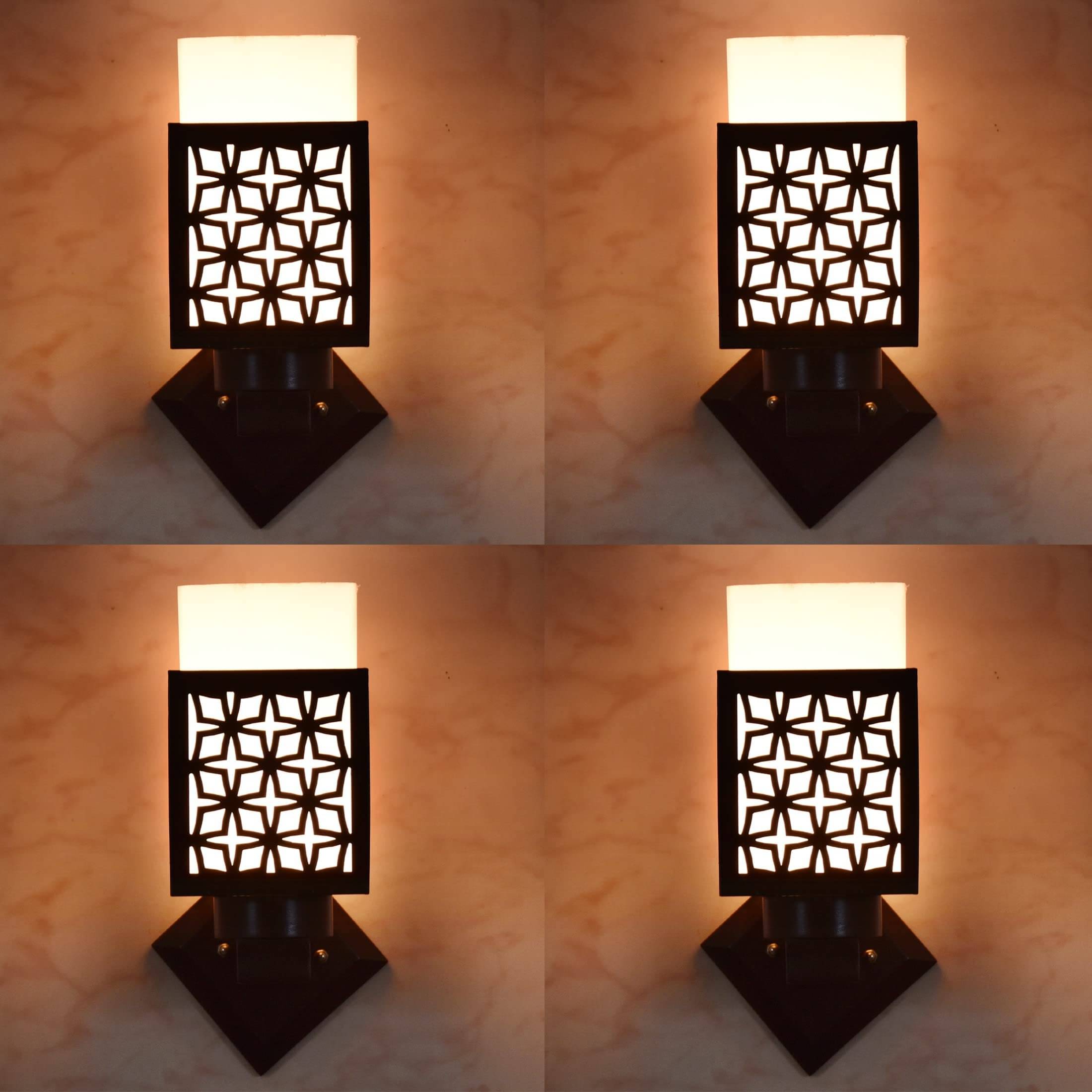     			1st Time Multicolor Up Light Wall Lamp ( Pack of 4 )