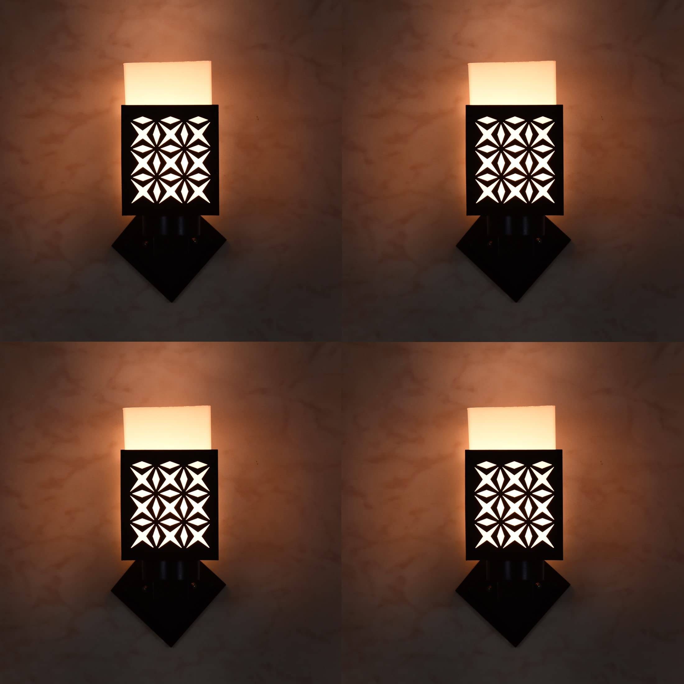     			1st Time Multicolor Up Light Wall Lamp ( Pack of 4 )