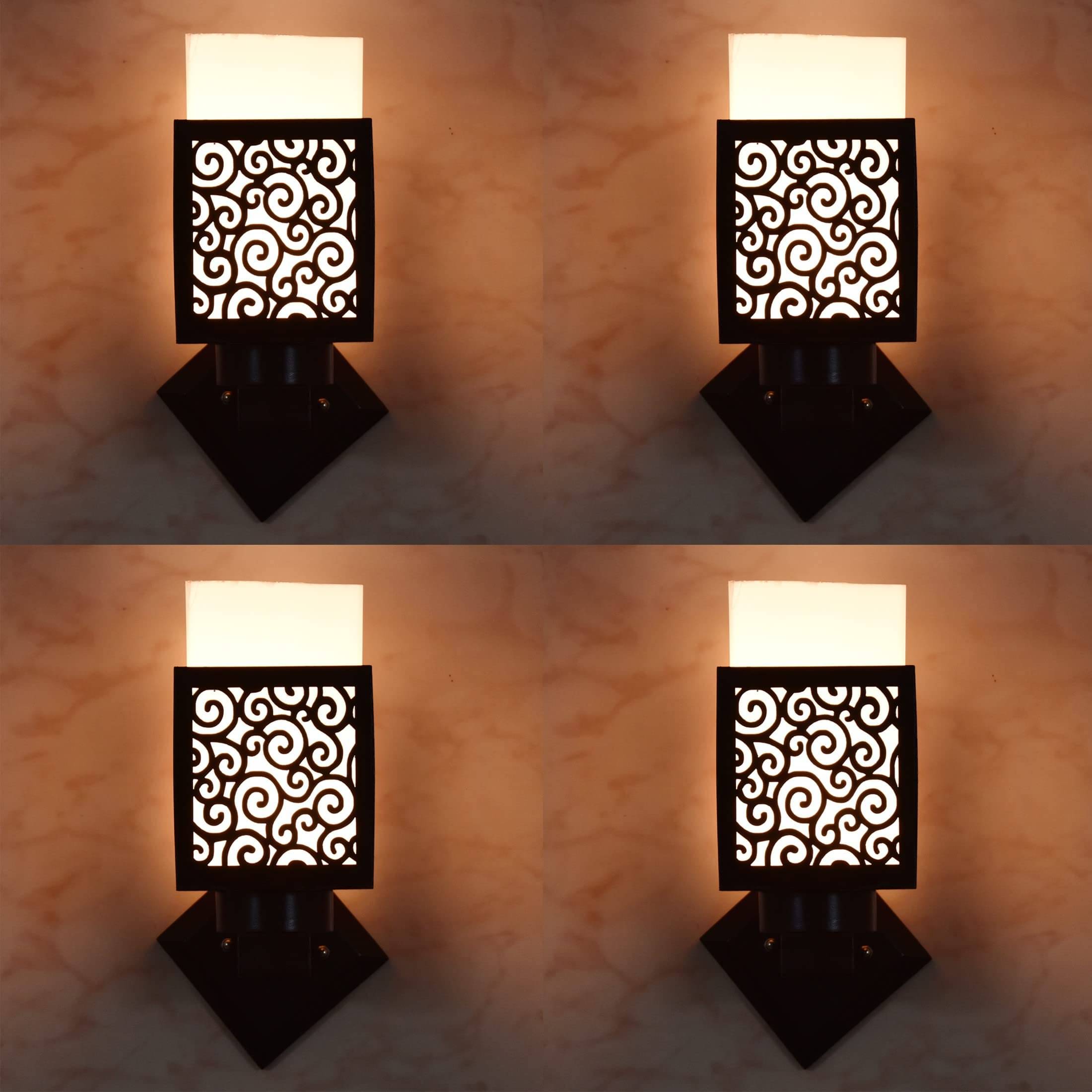     			1st Time Multicolor Up Light Wall Lamp ( Pack of 4 )