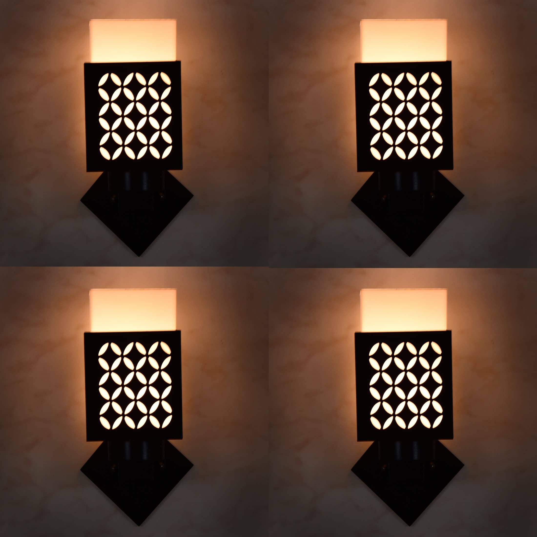     			1st Time Multicolor Up Light Wall Lamp ( Pack of 4 )