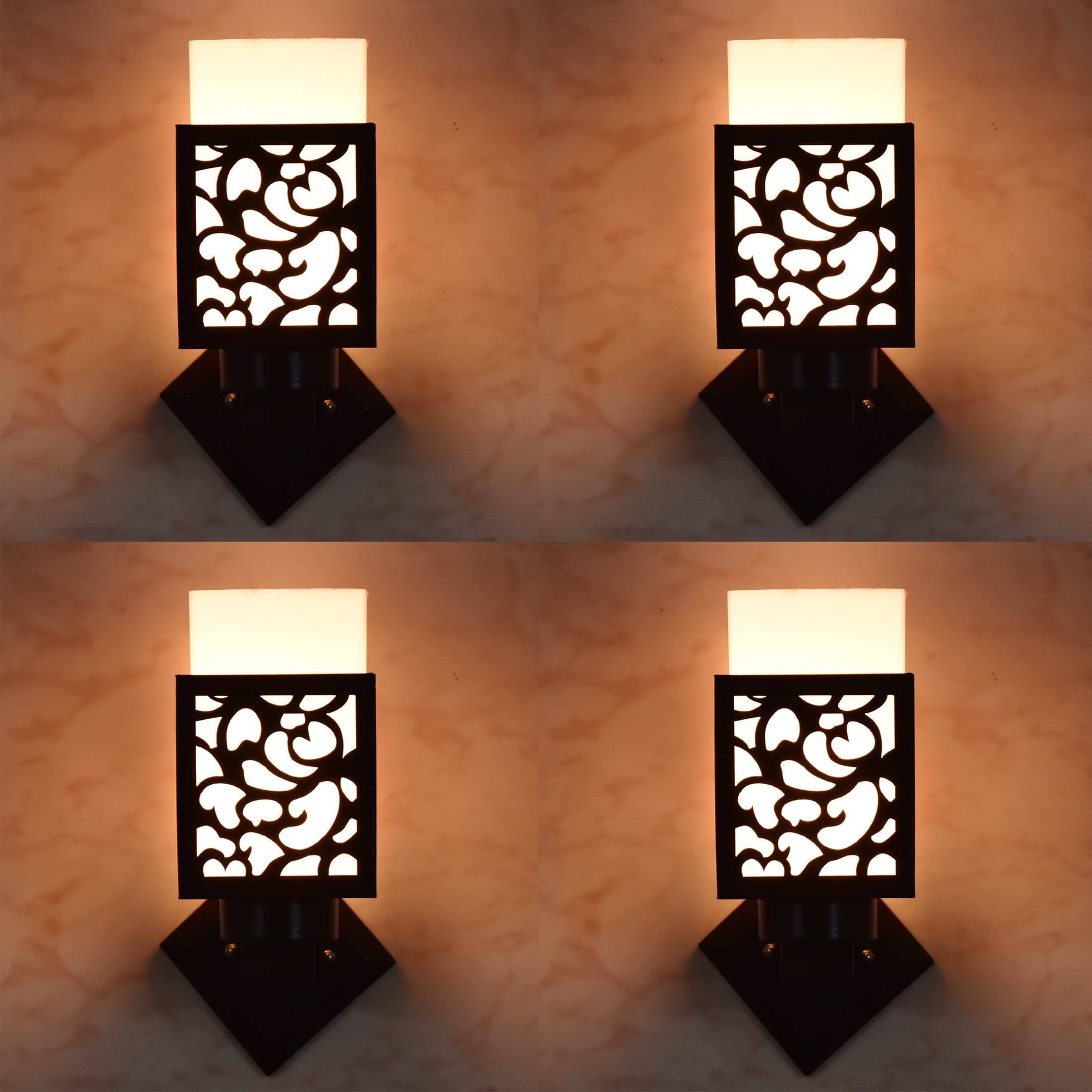     			1st Time Multicolor Up Light Wall Lamp ( Pack of 4 )