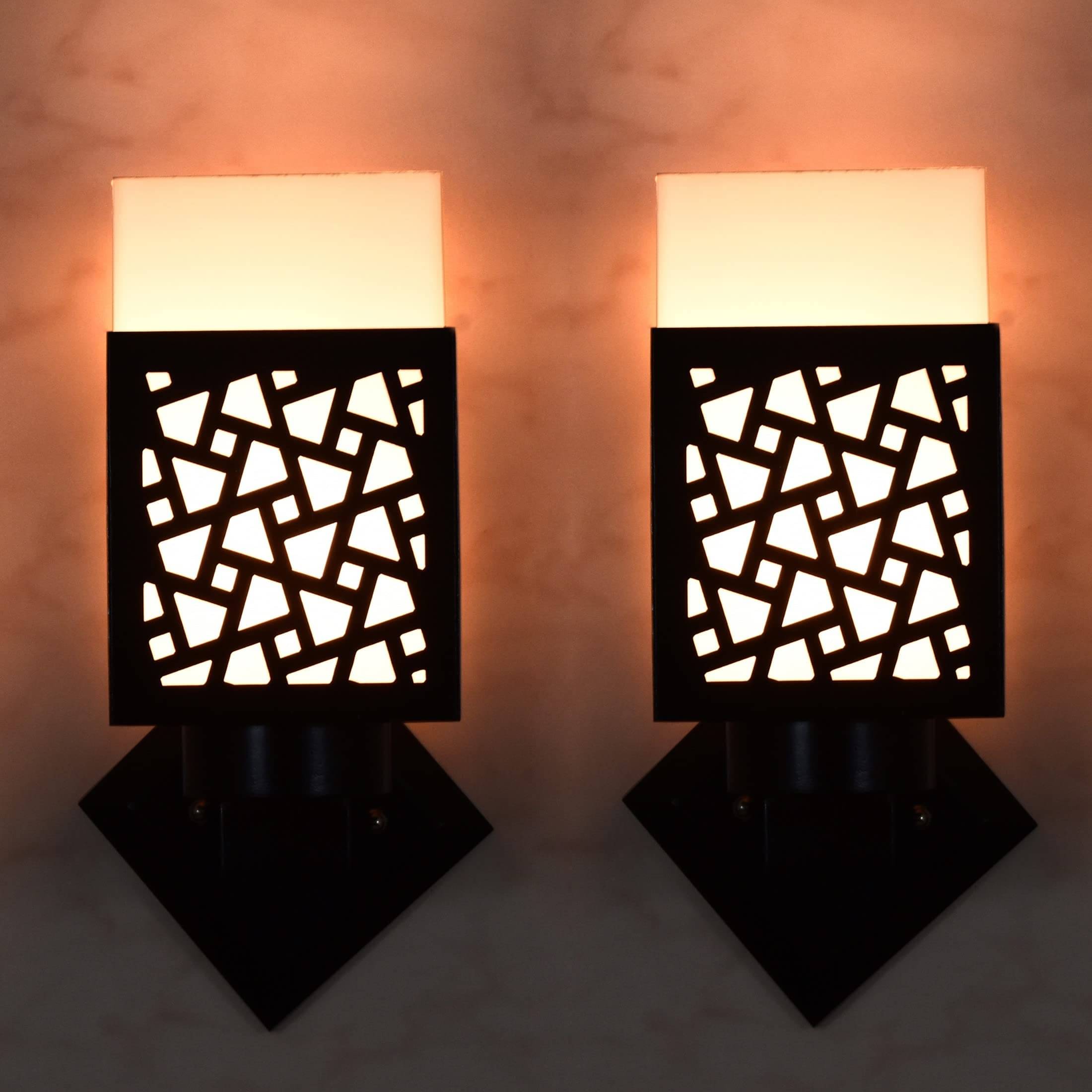     			1st Time Multicolor Up Light Wall Lamp ( Pack of 2 )