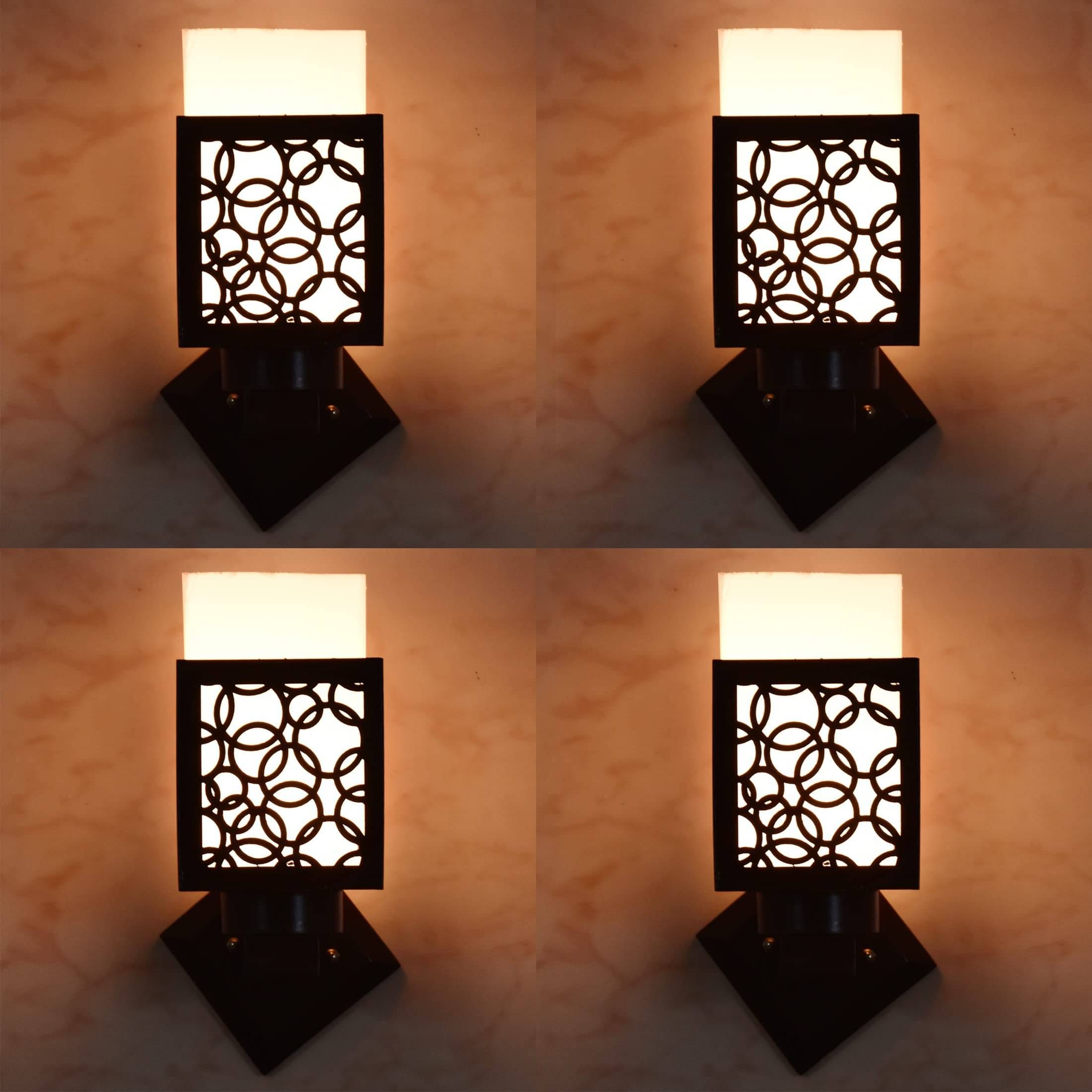     			1st Time Multicolor Up Light Wall Lamp ( Pack of 4 )