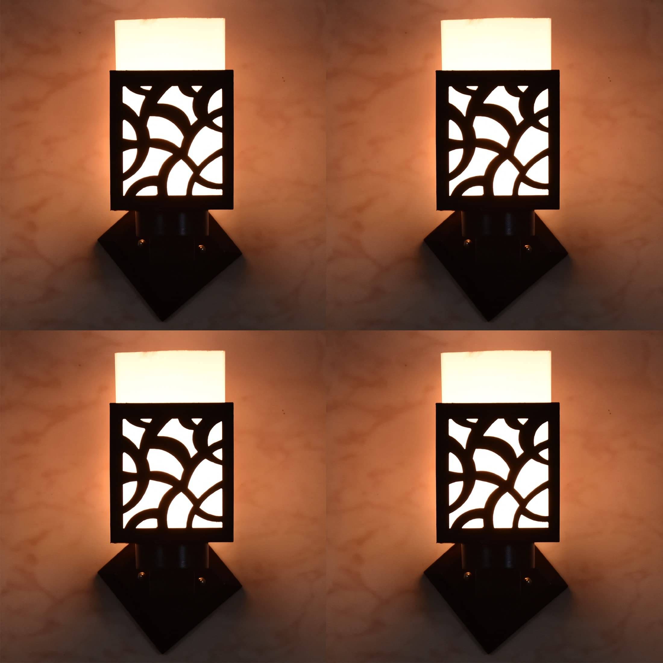     			1st Time Multicolor Up Light Wall Lamp ( Pack of 4 )