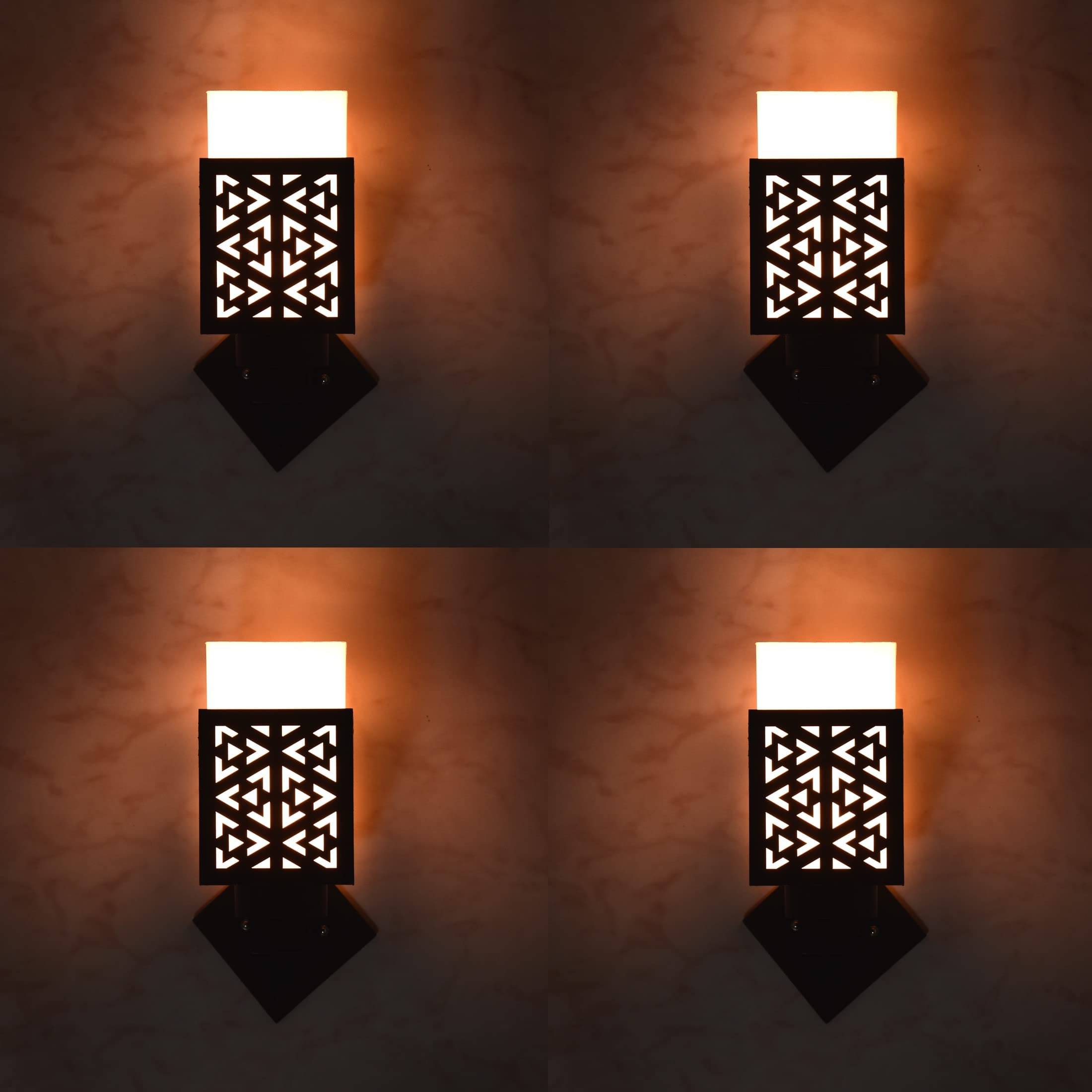     			1st Time Multicolor Up Light Wall Lamp ( Pack of 4 )
