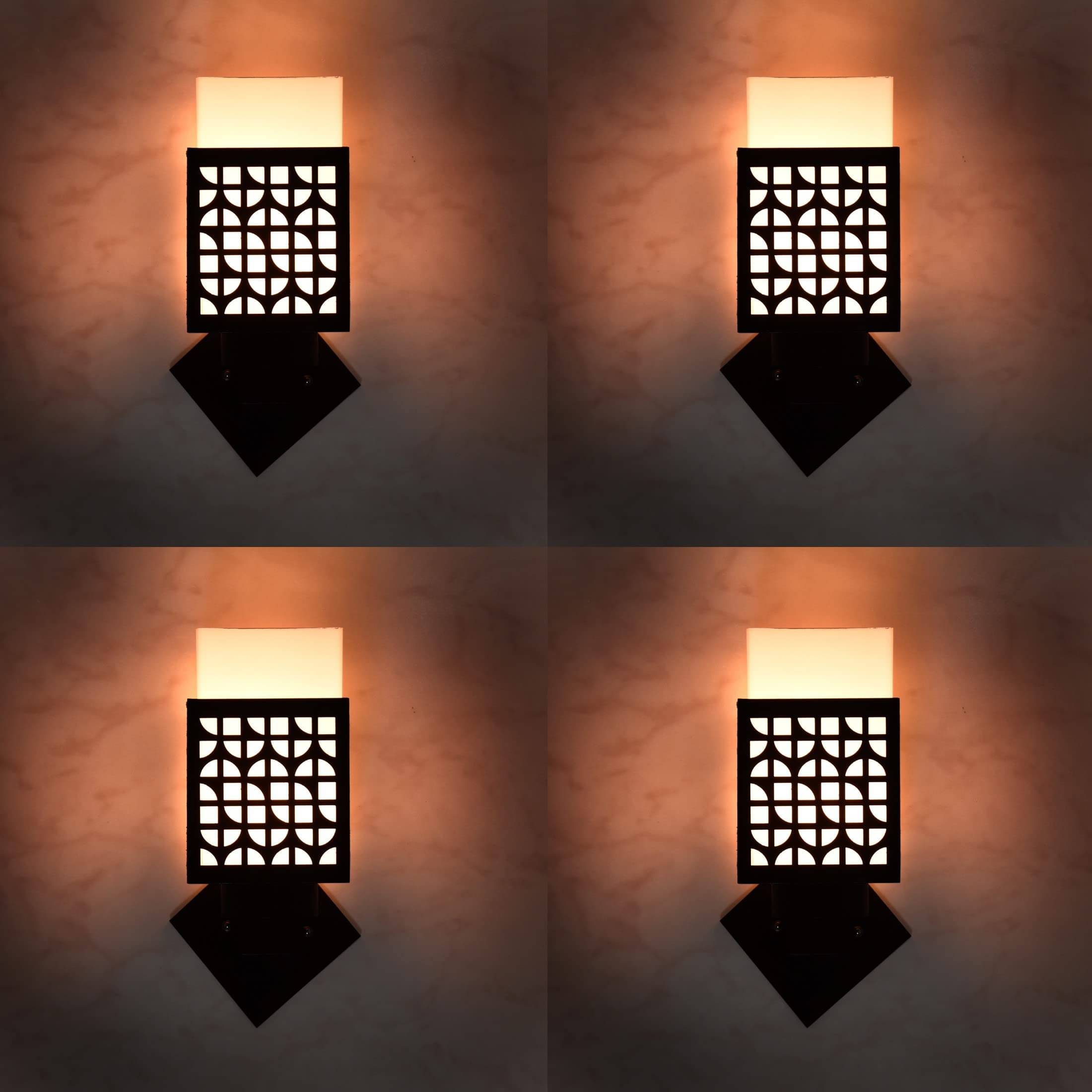     			1st Time Multicolor Up Light Wall Lamp ( Pack of 4 )