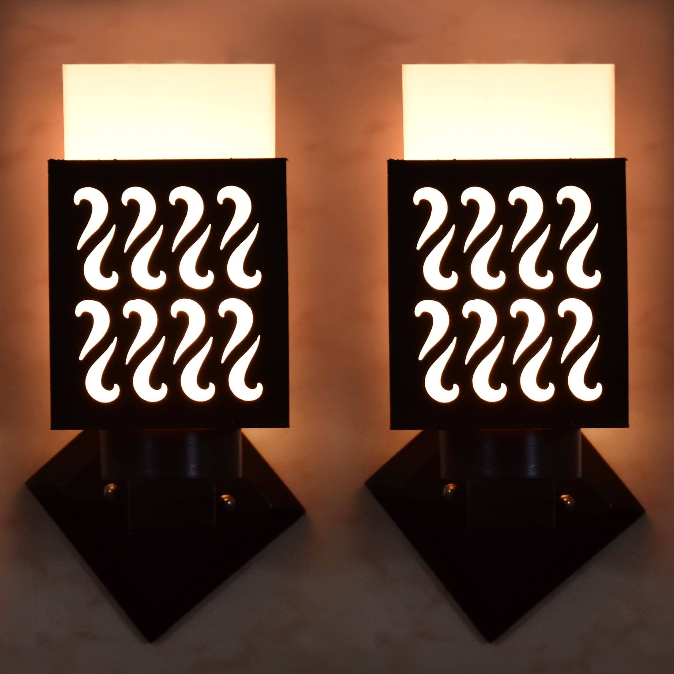     			1st Time Multicolor Up Light Wall Lamp ( Pack of 2 )