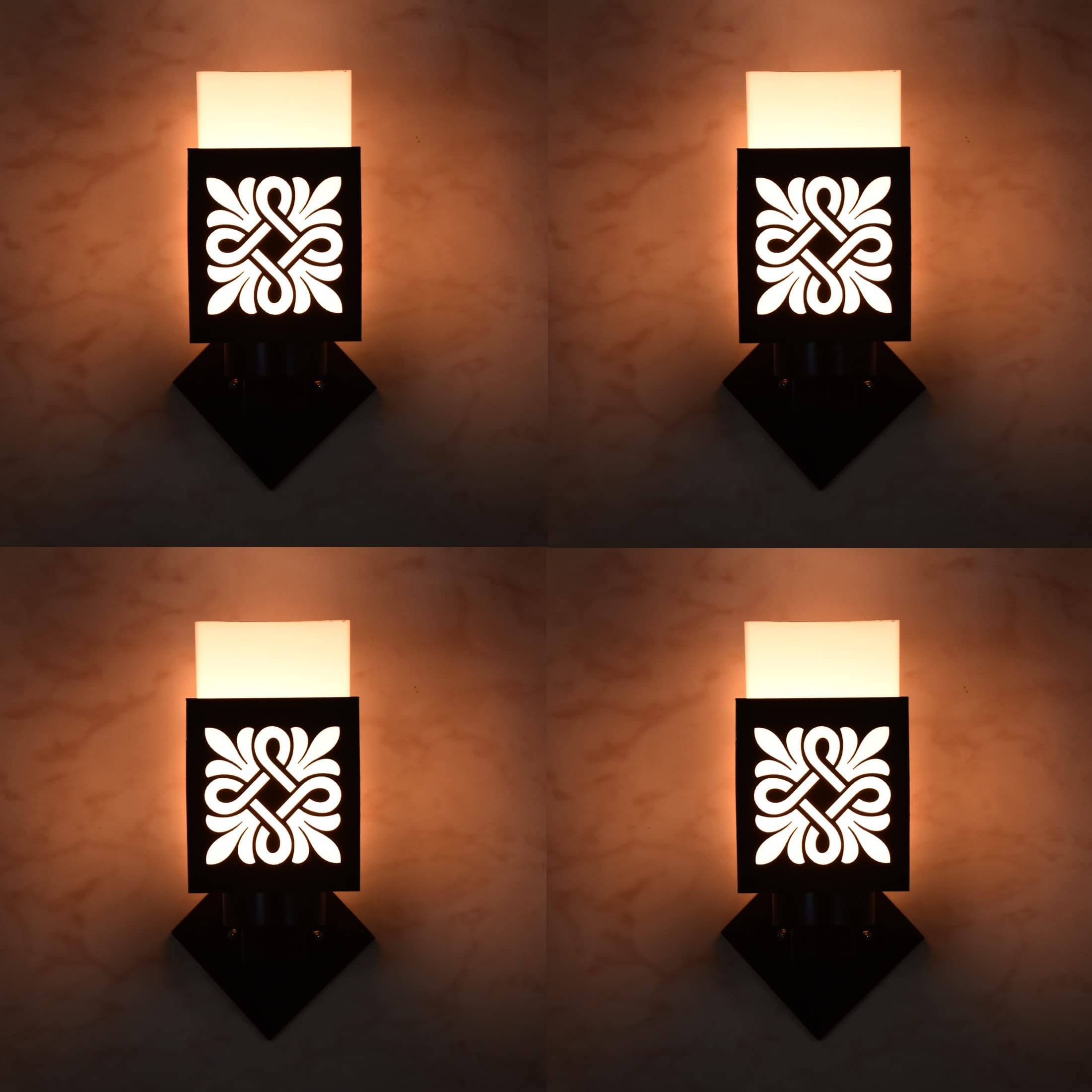     			1st Time Multicolor Up Light Wall Lamp ( Pack of 4 )