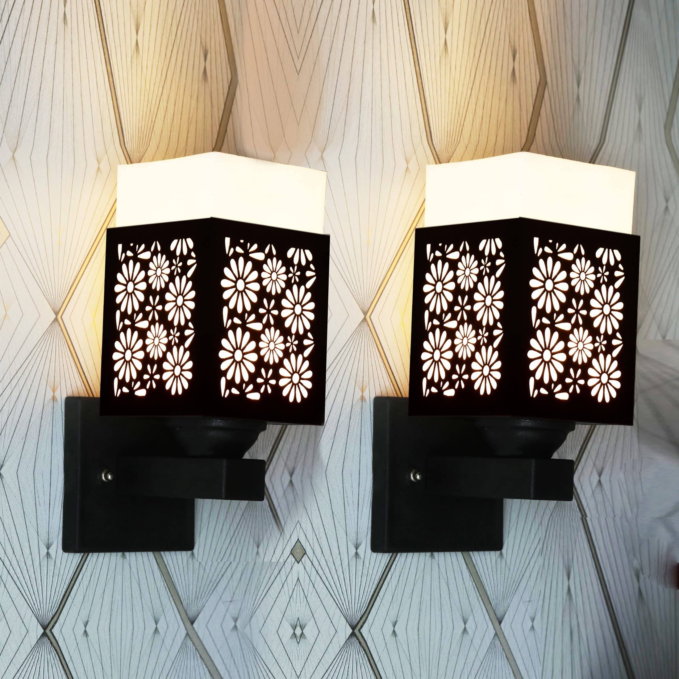     			1st Time Multicolor Up Light Wall Lamp ( Pack of 2 )