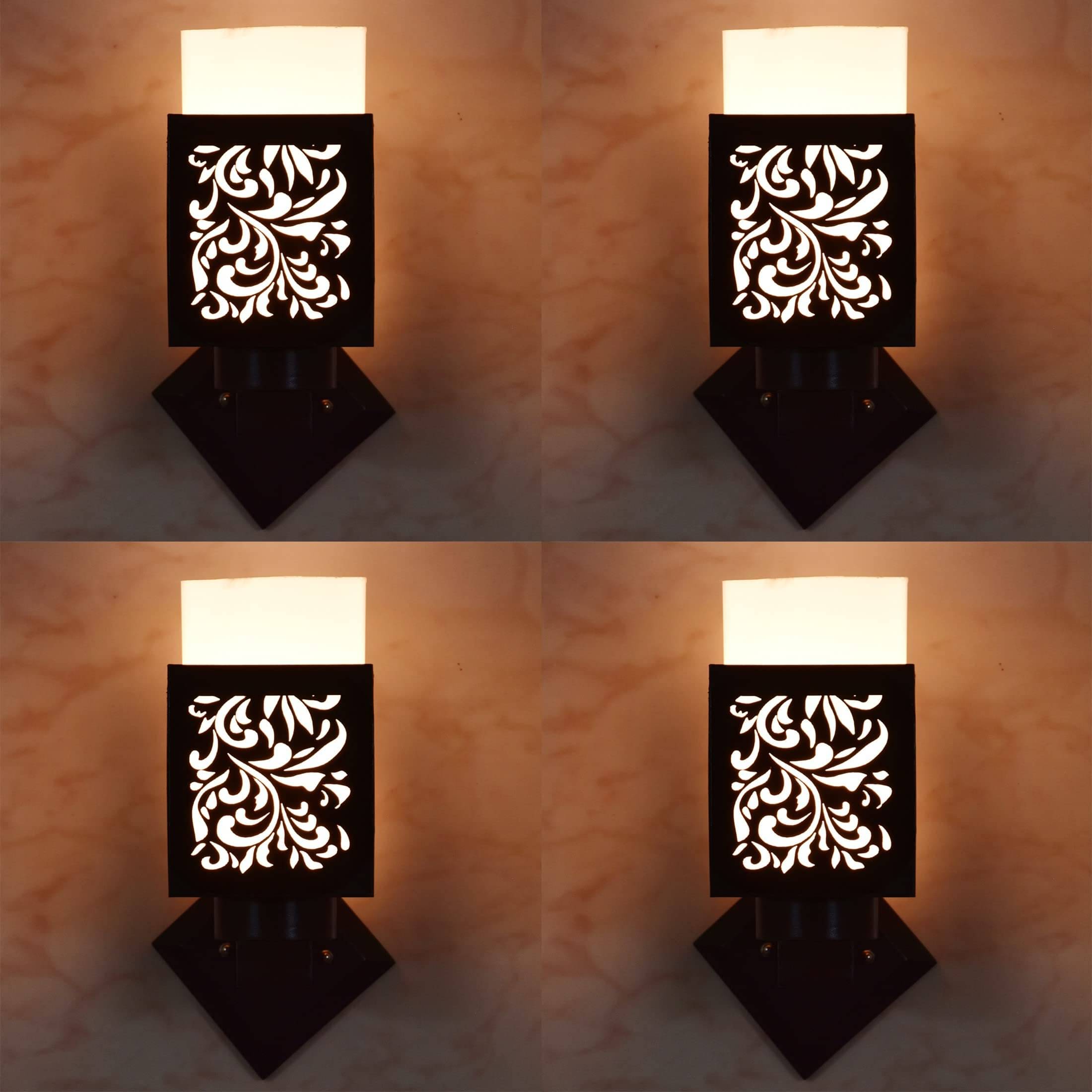     			1st Time Multicolor Up Light Wall Lamp ( Pack of 4 )
