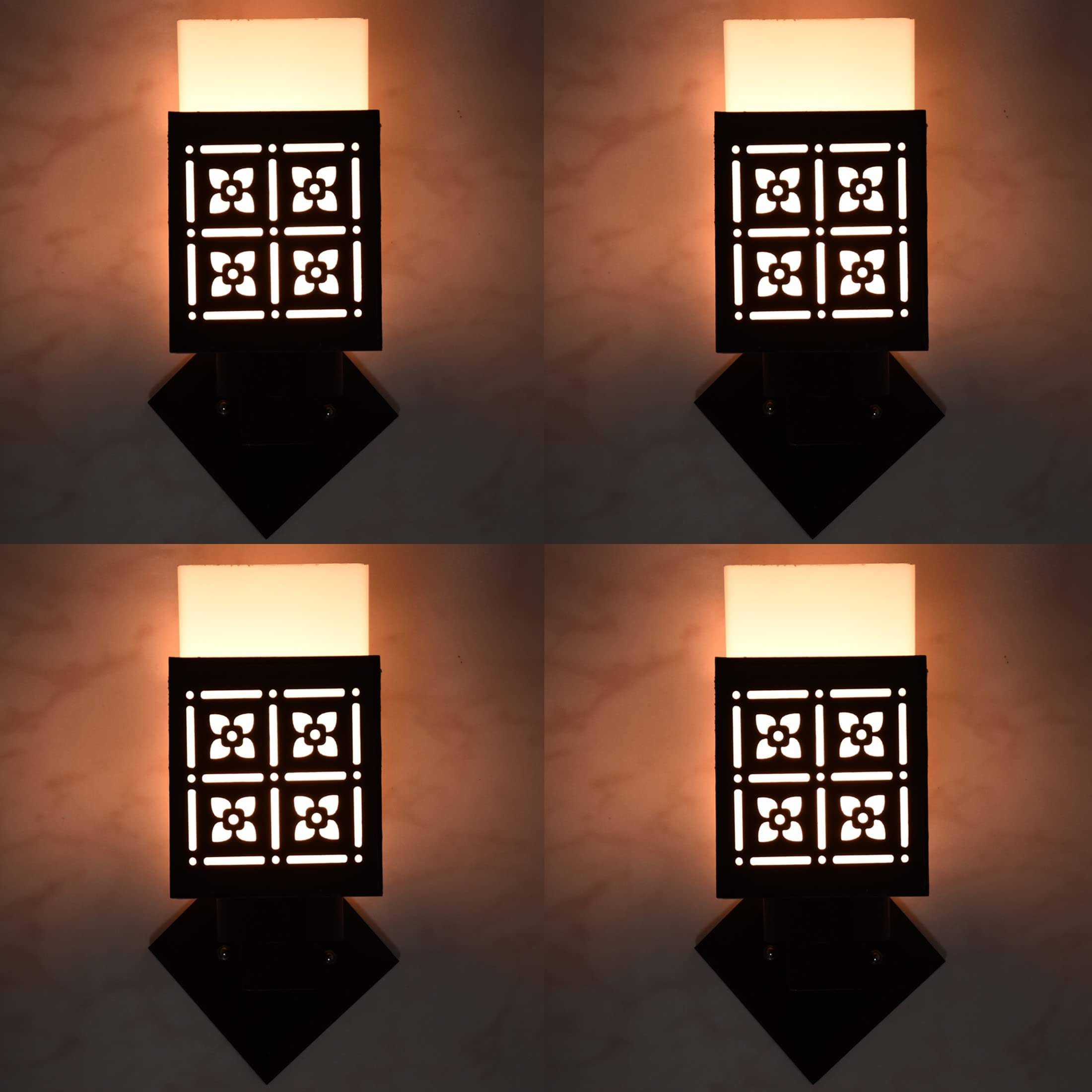     			1st Time Multicolor Up Light Wall Lamp ( Pack of 4 )
