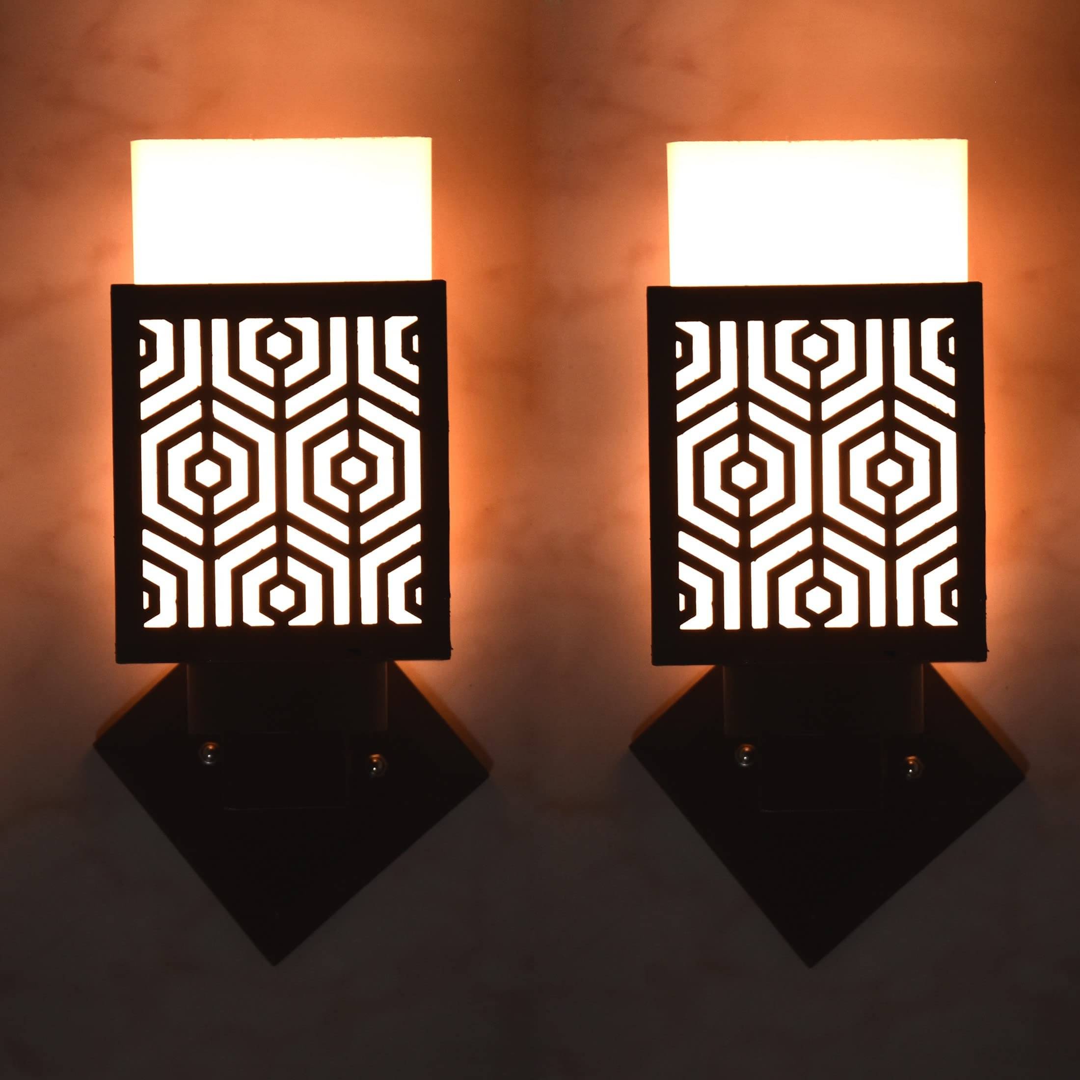 1st Time Multicolor Up Light Wall Lamp ( Pack of 2 ) 1st Time Multicolor Up Light Wall Lamp ( Pack of 2 )