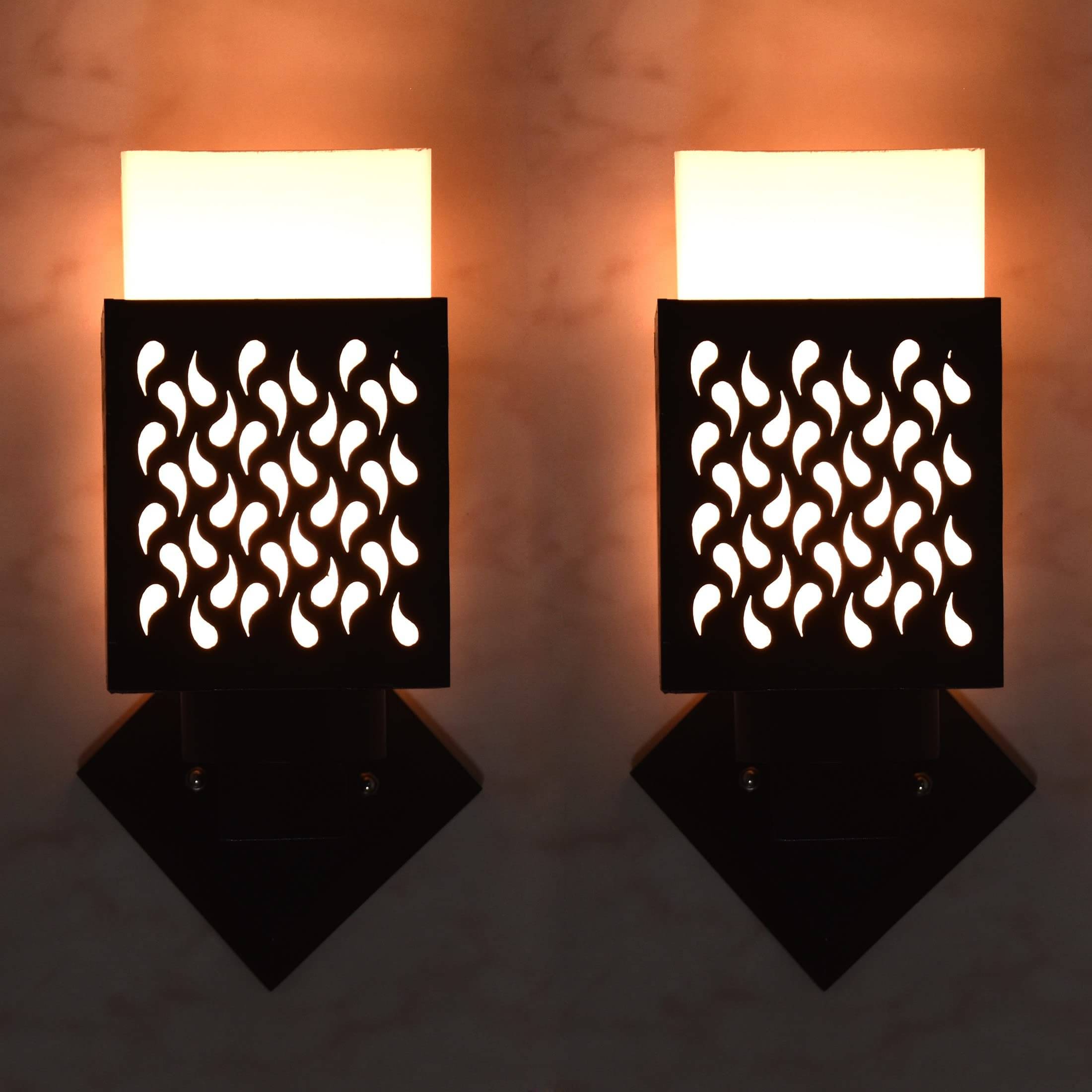     			1st Time Multicolor Up Light Wall Lamp ( Pack of 2 )